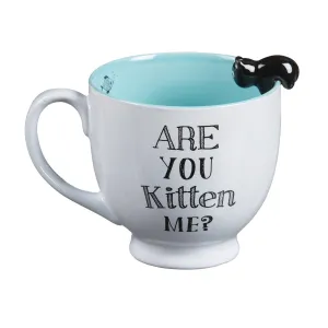 14 OZ Kitty with Fish Ceramic Cup,3amh165