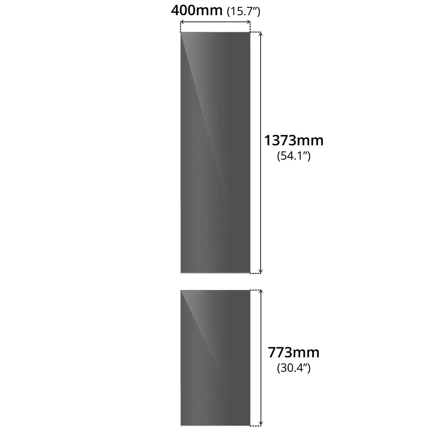 2-Door For Pantry Cabinet (PET Gloss)