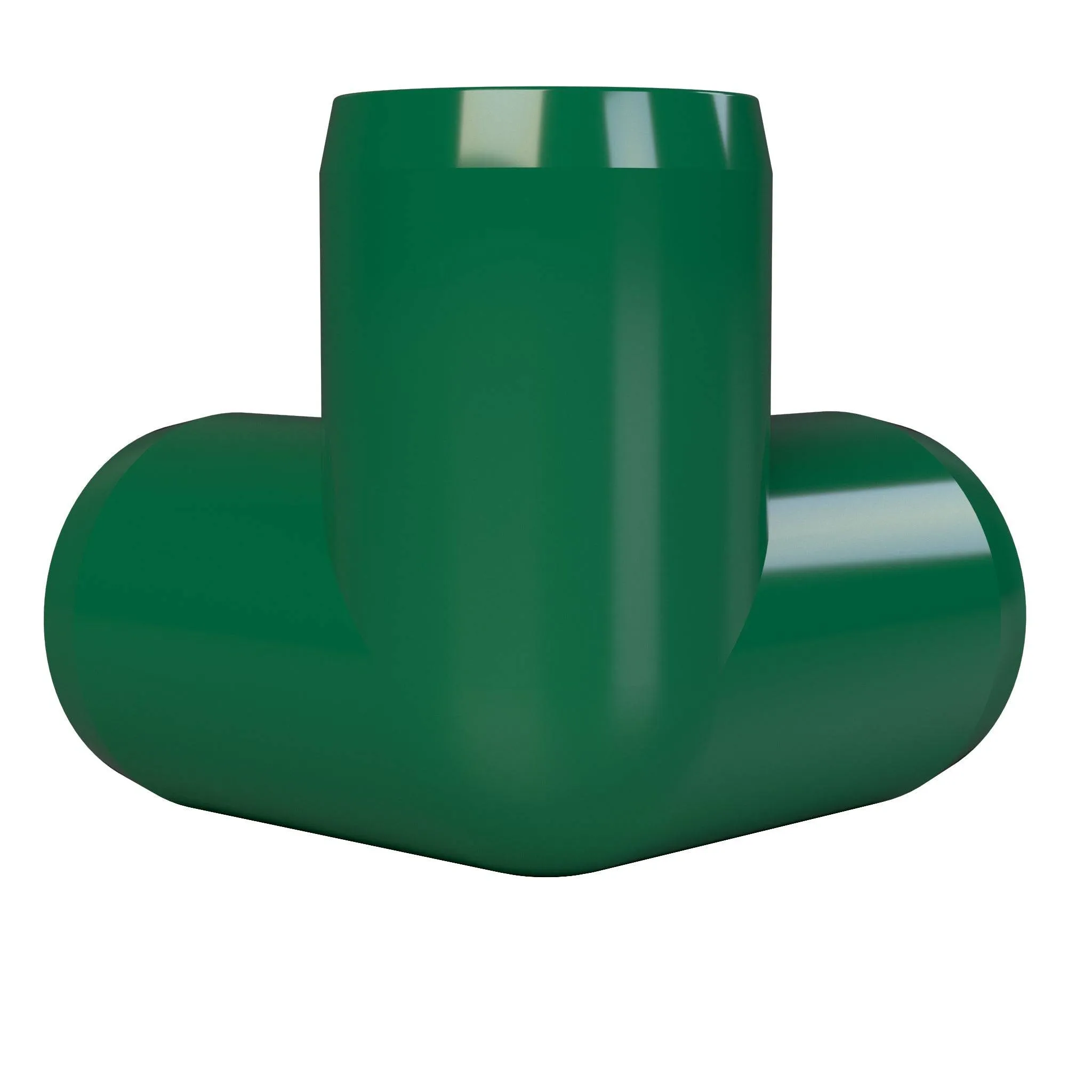 3/4 in. 3-Way PVC Elbow Fitting, Furniture Grade  - Green