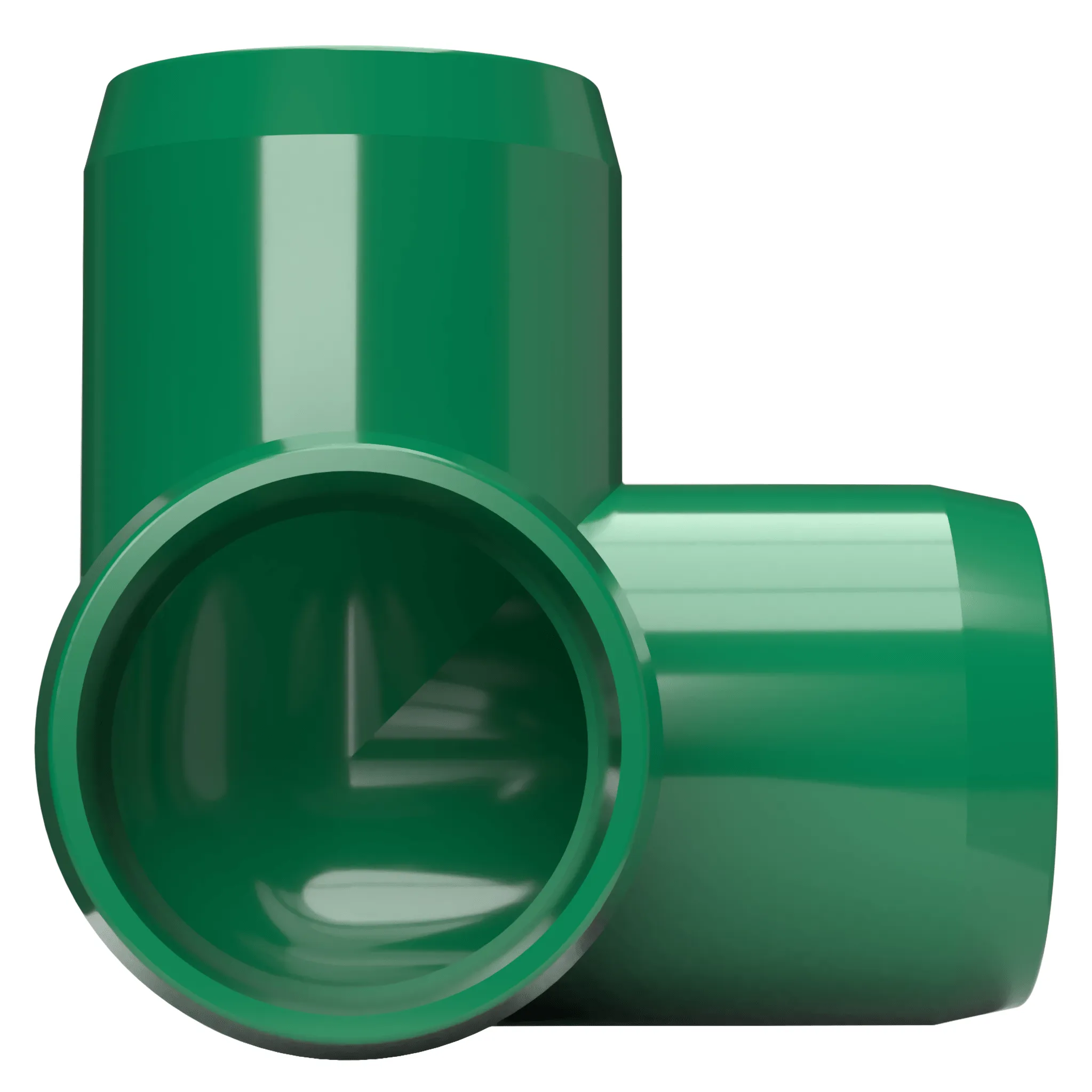 3/4 in. 3-Way PVC Elbow Fitting, Furniture Grade  - Green