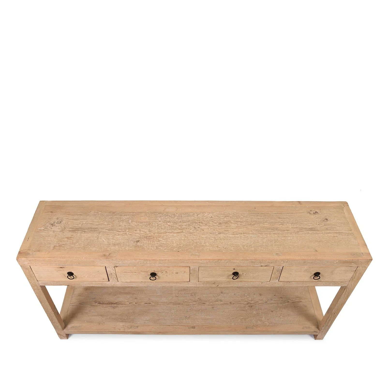 4 Drawer Console Table Made From Reclaimed Pine