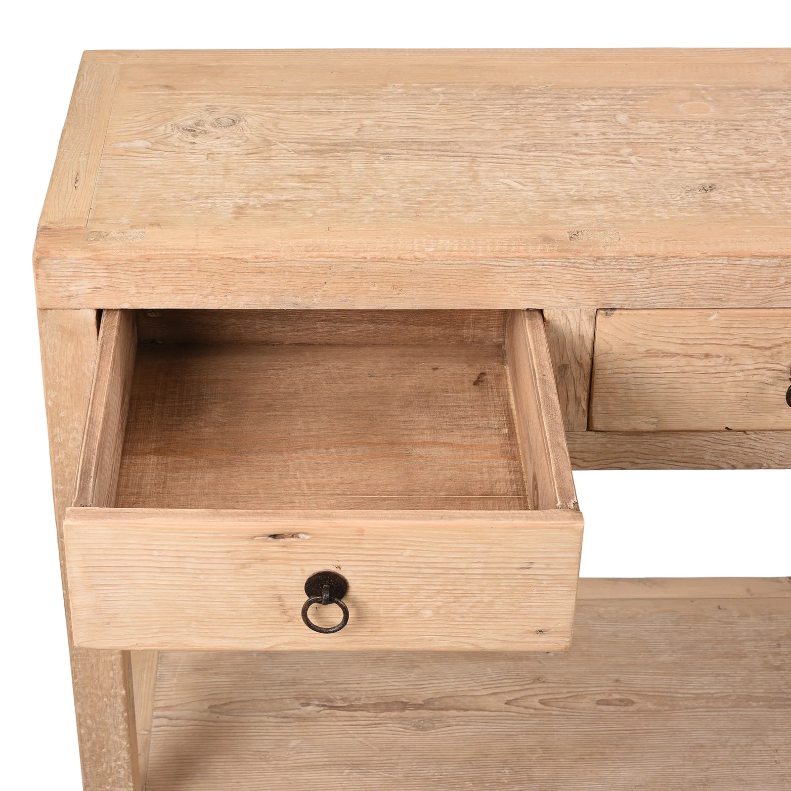 4 Drawer Console Table Made From Reclaimed Pine