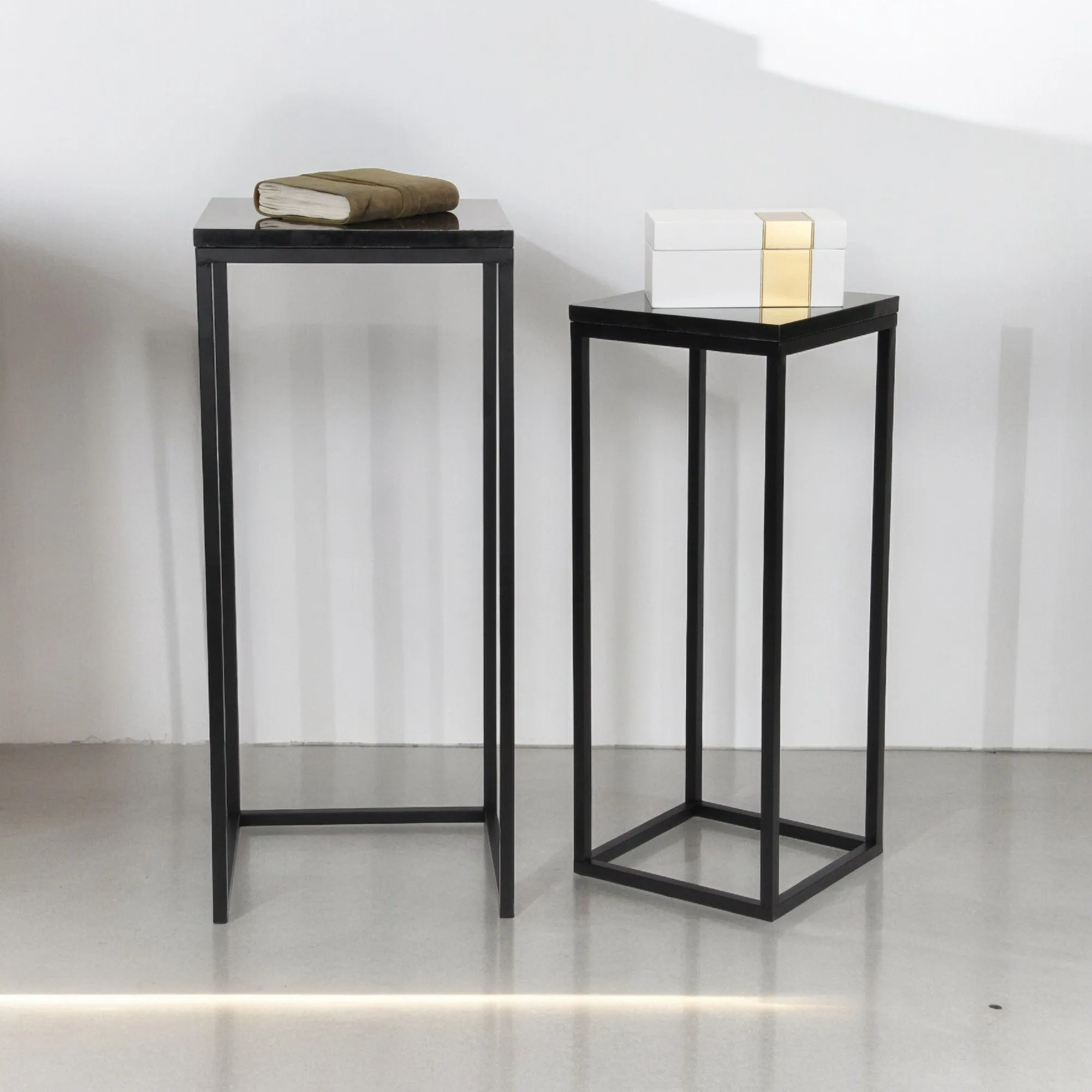 6025-2BK - Sarraseau Marble Side Tables