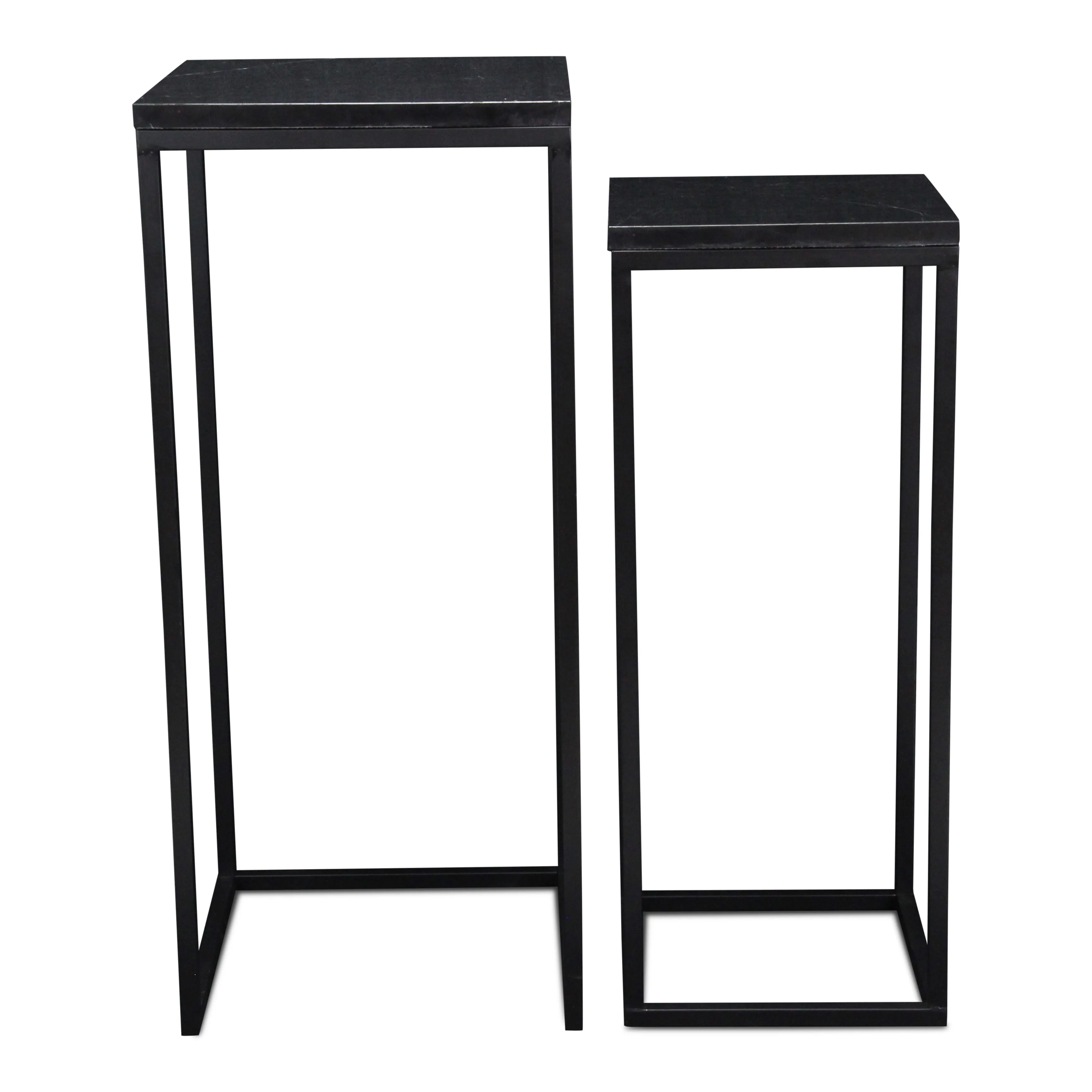 6025-2BK - Sarraseau Marble Side Tables