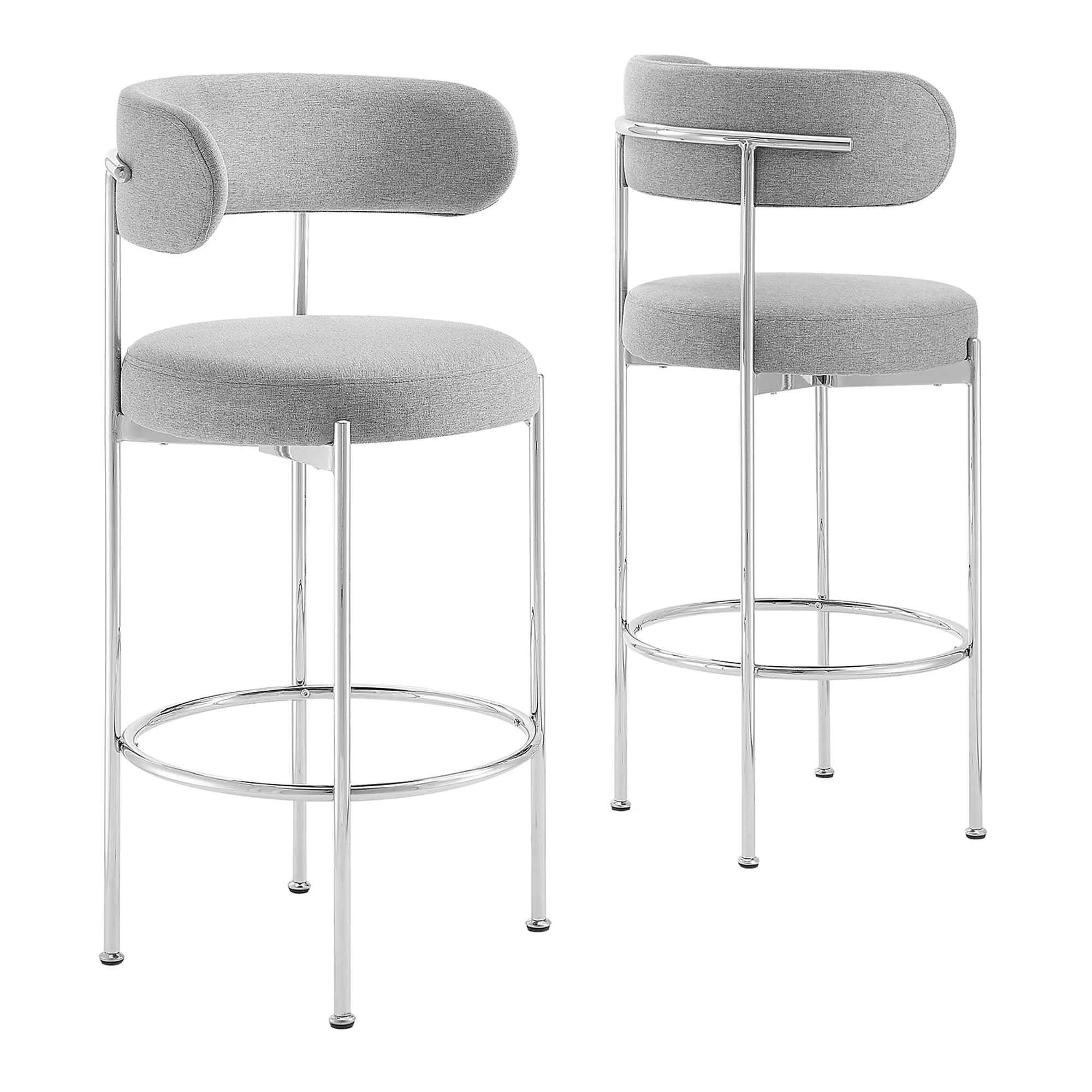 Albie Fabric Bar Stools - Set of 2 by Modway