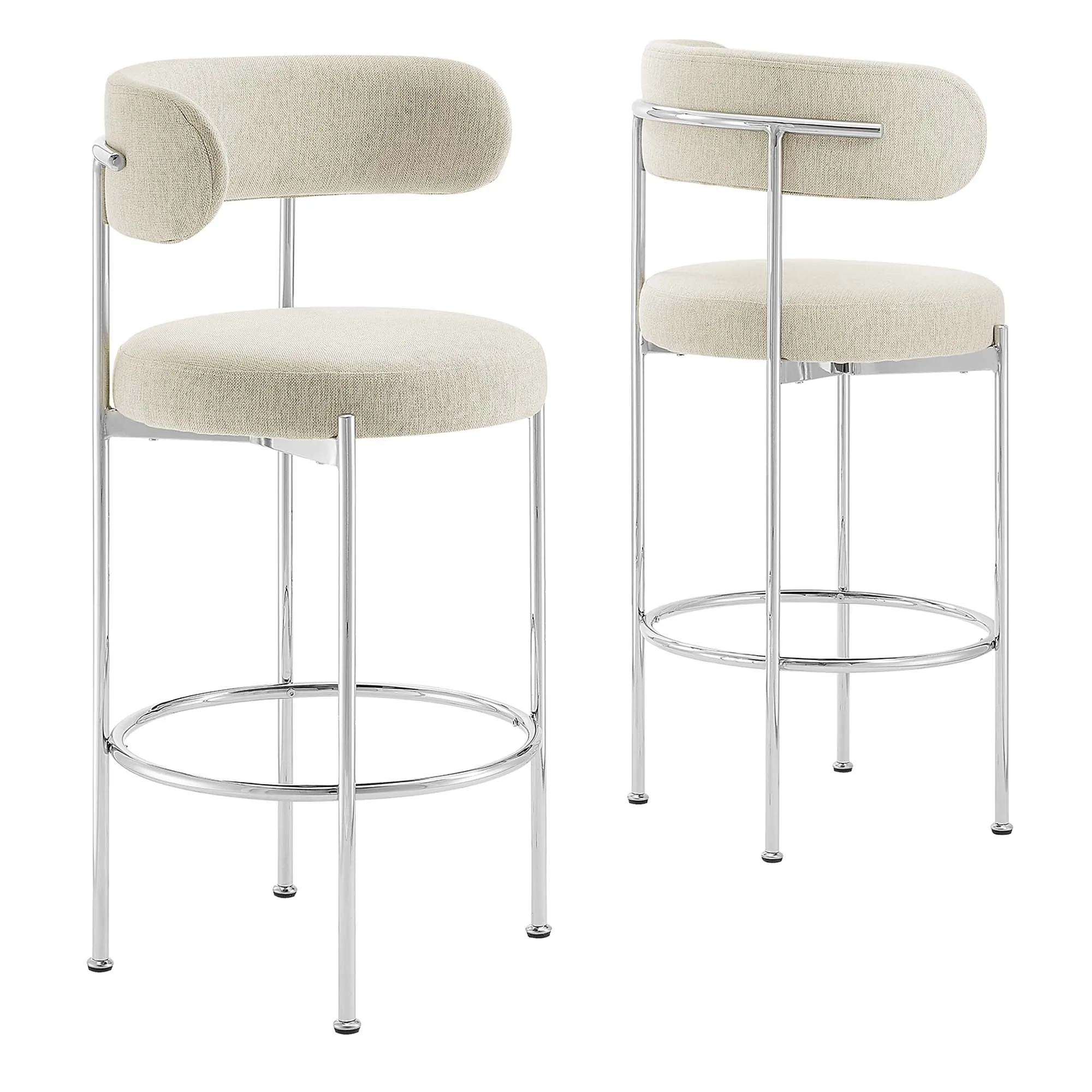 Albie Fabric Bar Stools - Set of 2 by Modway