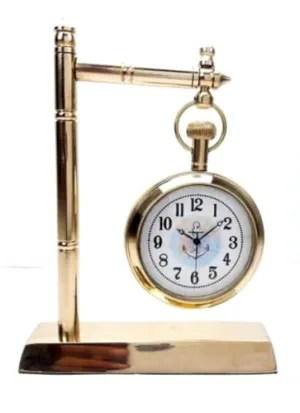 ALC Table Clock Brass Antique Home Decor Office Room Designer Best Item