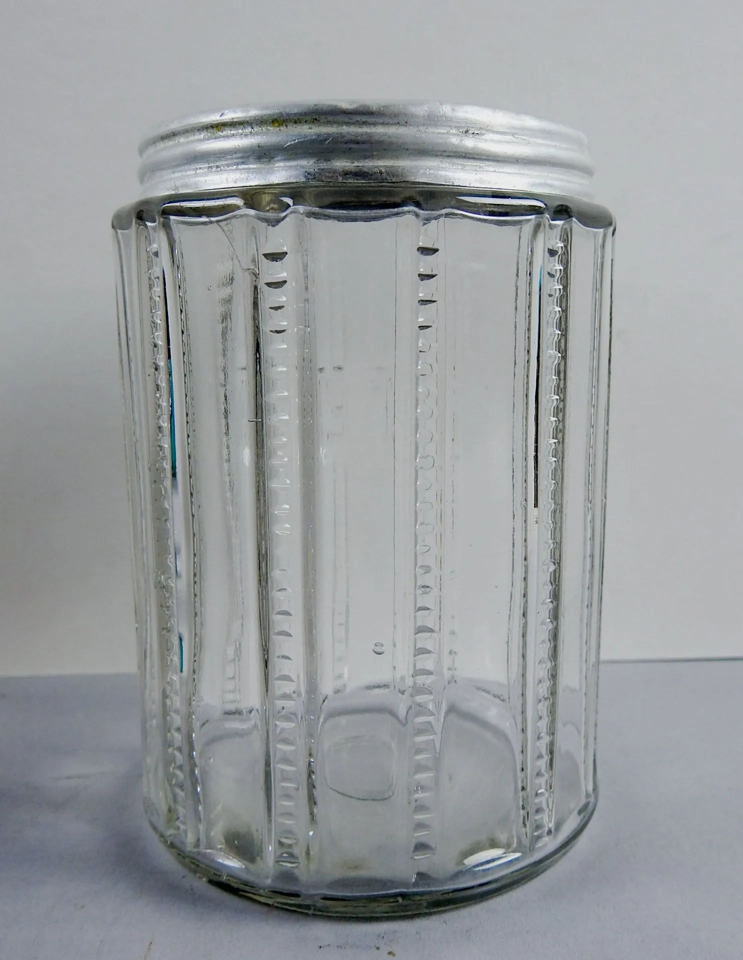 Antique Glass  Hoosier Tea Jar