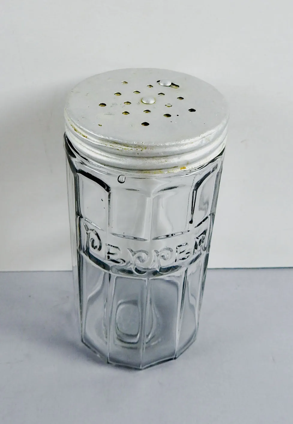 Antique Hoosier Glass Pepper Shaker