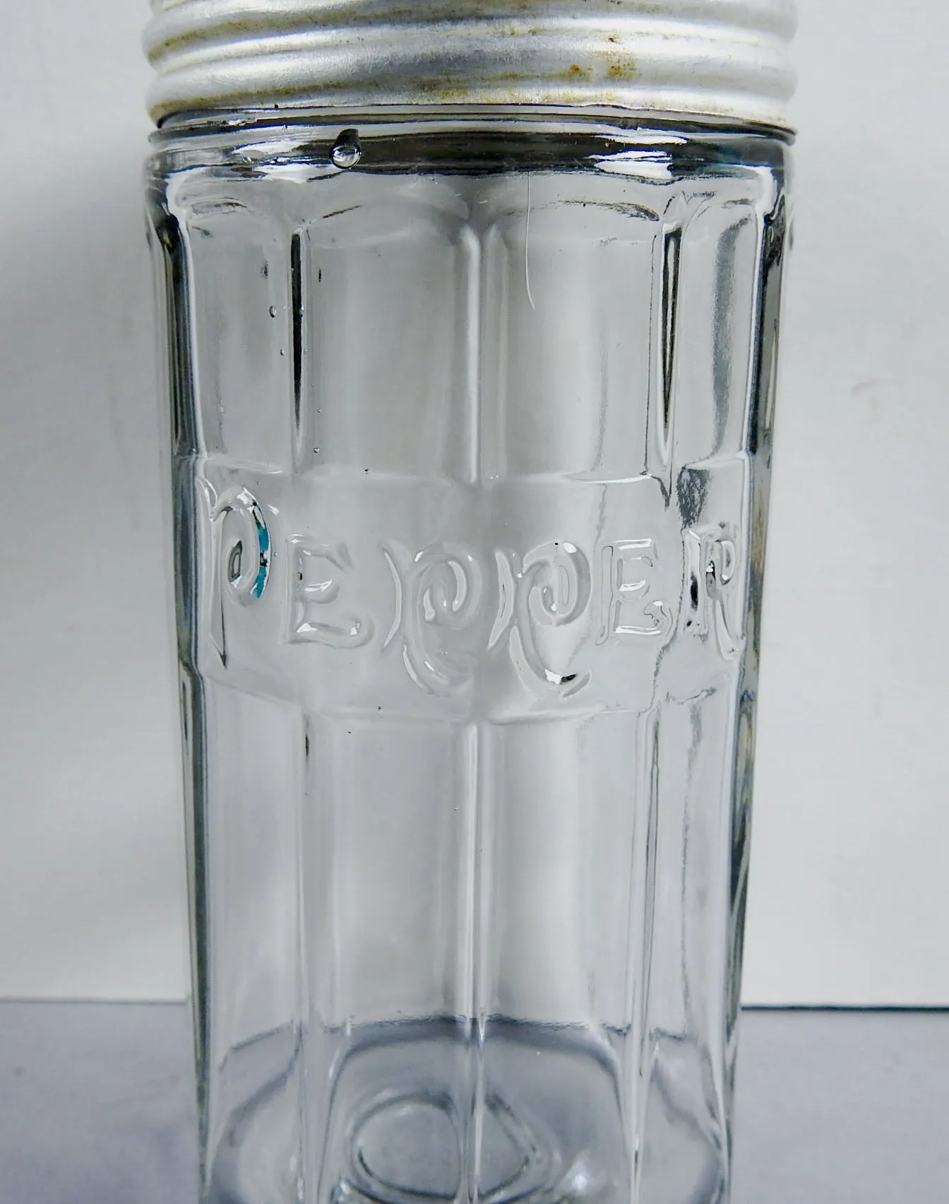 Antique Hoosier Glass Pepper Shaker