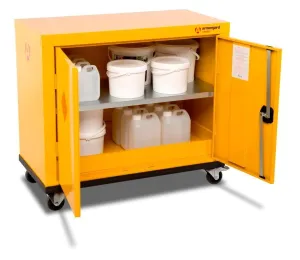 Armorgard HMC1 Mobile Safestor Chemical & Flammable Liquid Cabinet 900 x 465 x 810mm