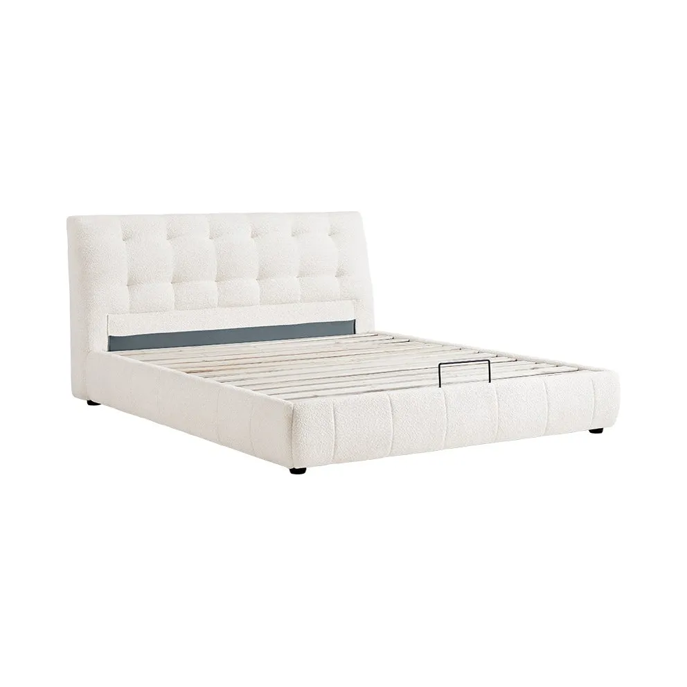 BELLA Teddy Velvet Queen Bed