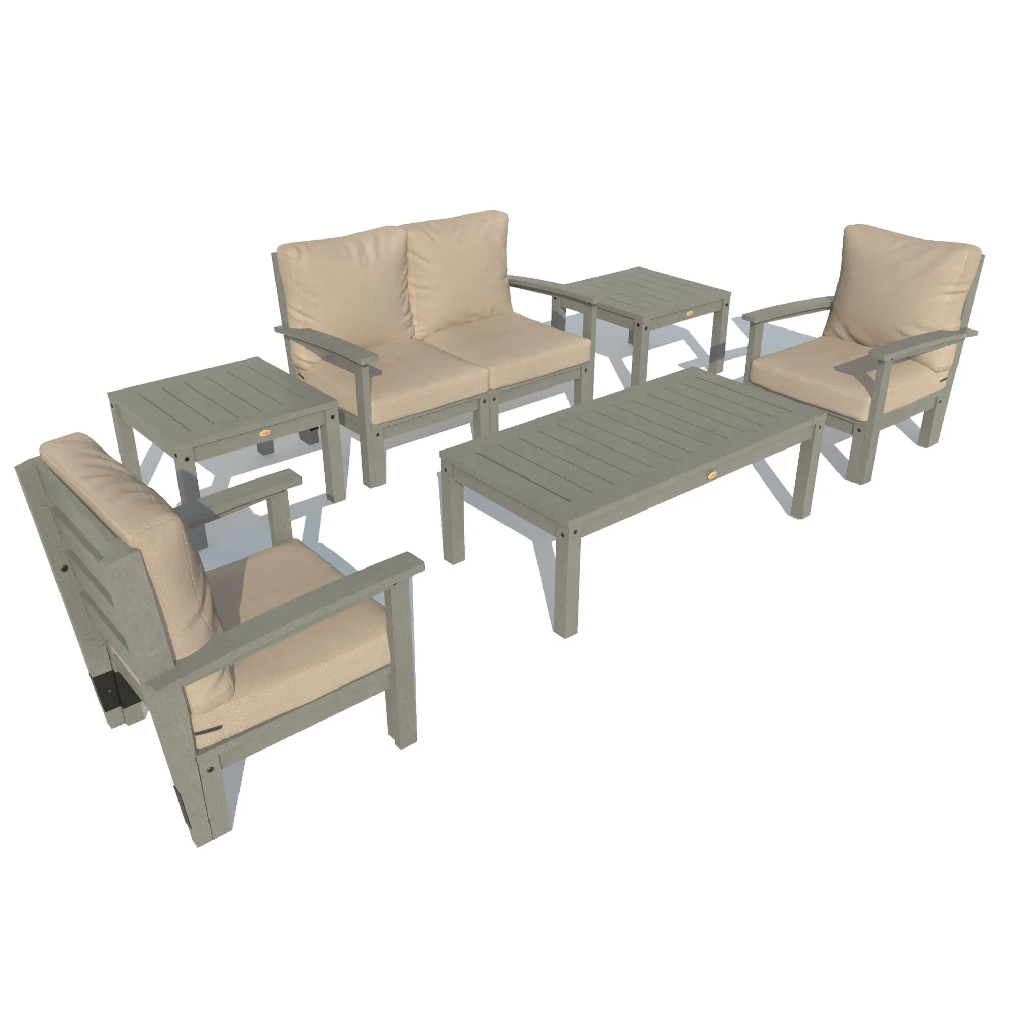 Bespoke Deep Seating: Loveseat, Set of 2 Chairs, Conversation Table, and 2 Side Tables