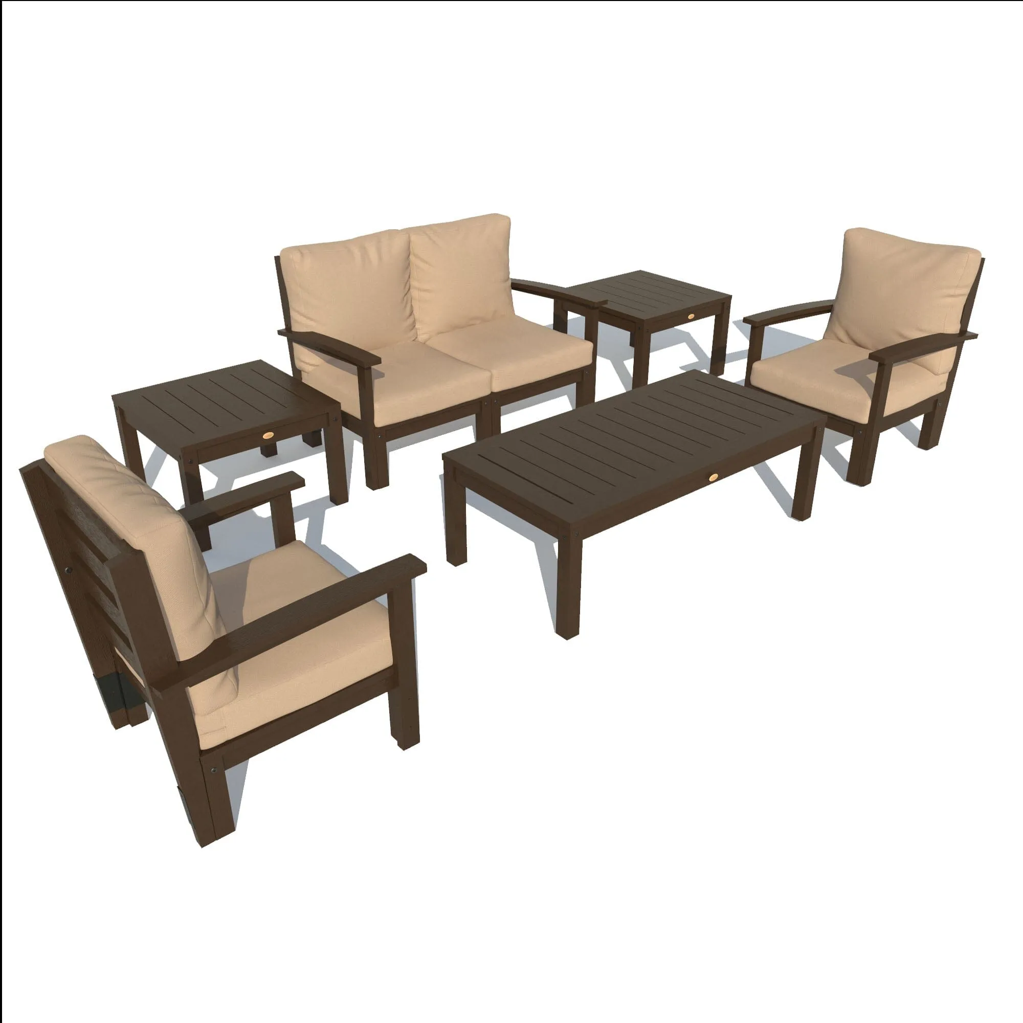 Bespoke Deep Seating: Loveseat, Set of 2 Chairs, Conversation Table, and 2 Side Tables