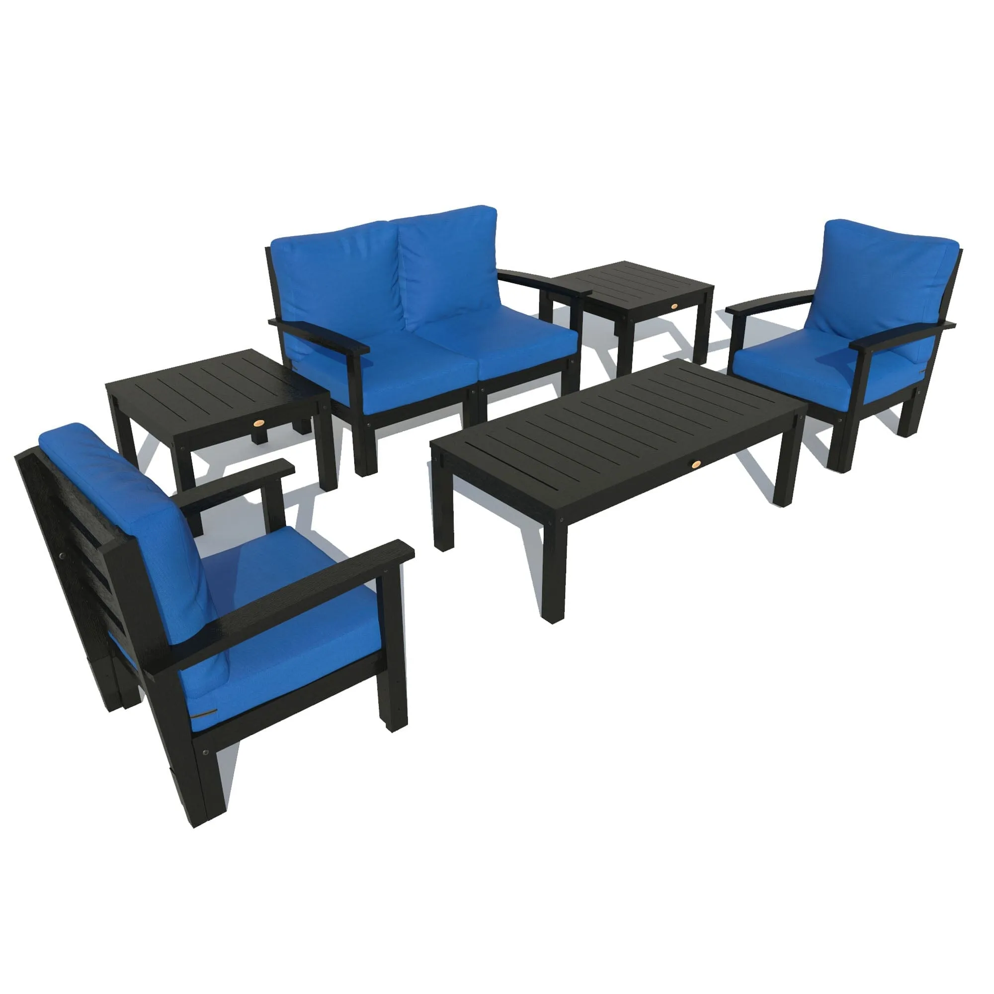 Bespoke Deep Seating: Loveseat, Set of 2 Chairs, Conversation Table, and 2 Side Tables