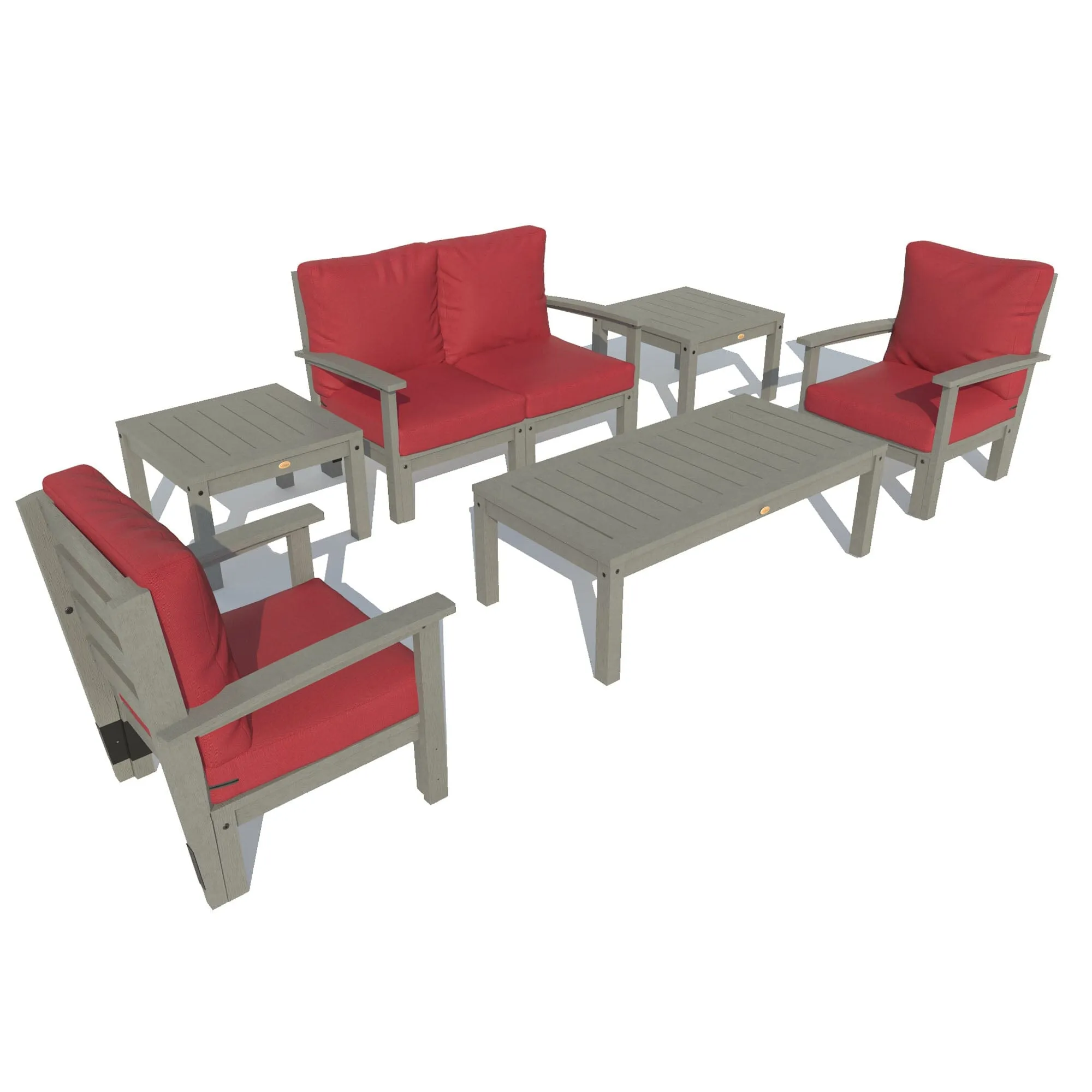 Bespoke Deep Seating: Loveseat, Set of 2 Chairs, Conversation Table, and 2 Side Tables