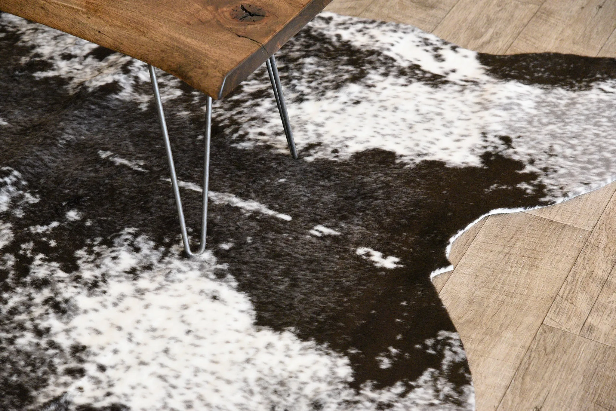 Black & White Cowhide Rug