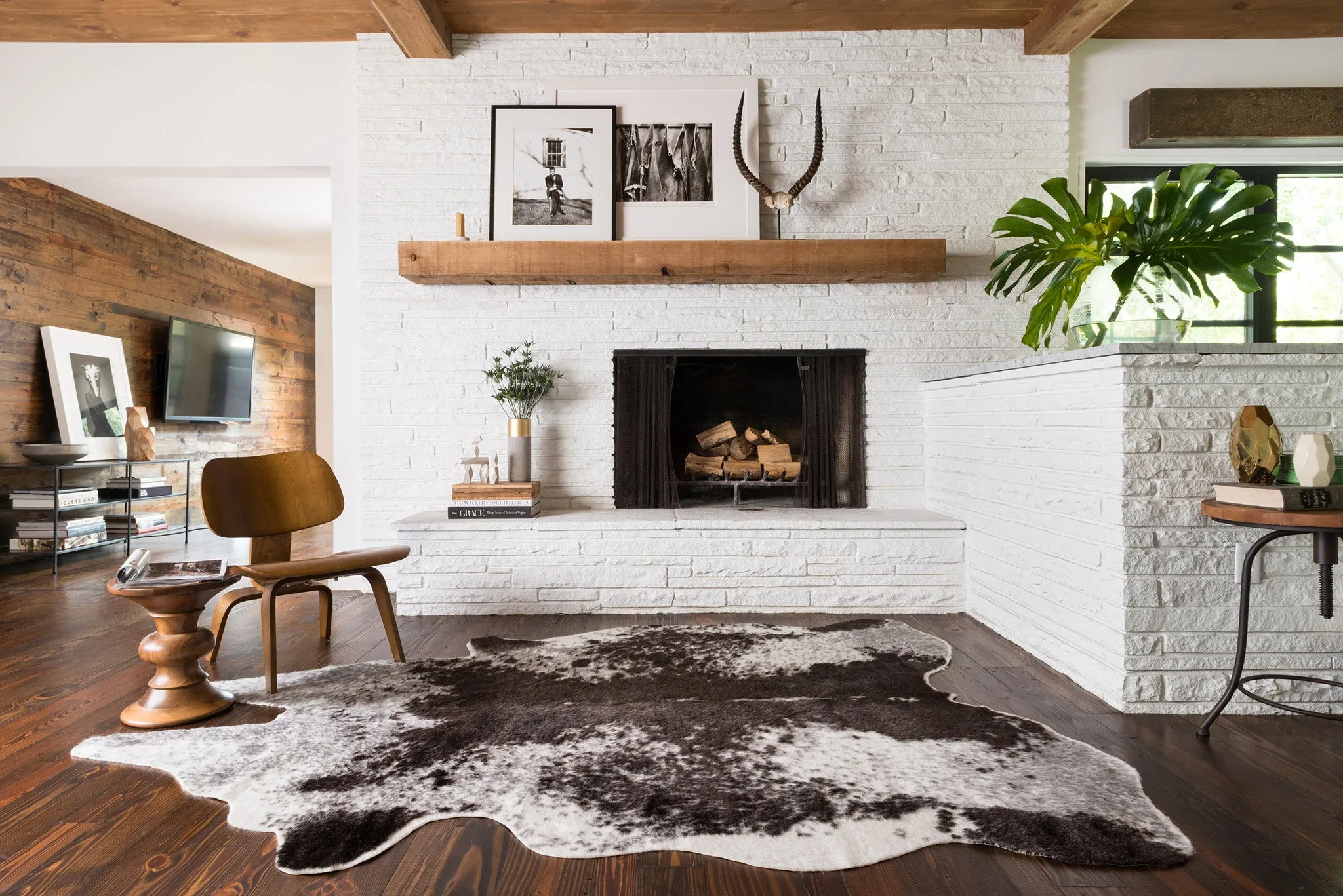 Black & White Cowhide Rug