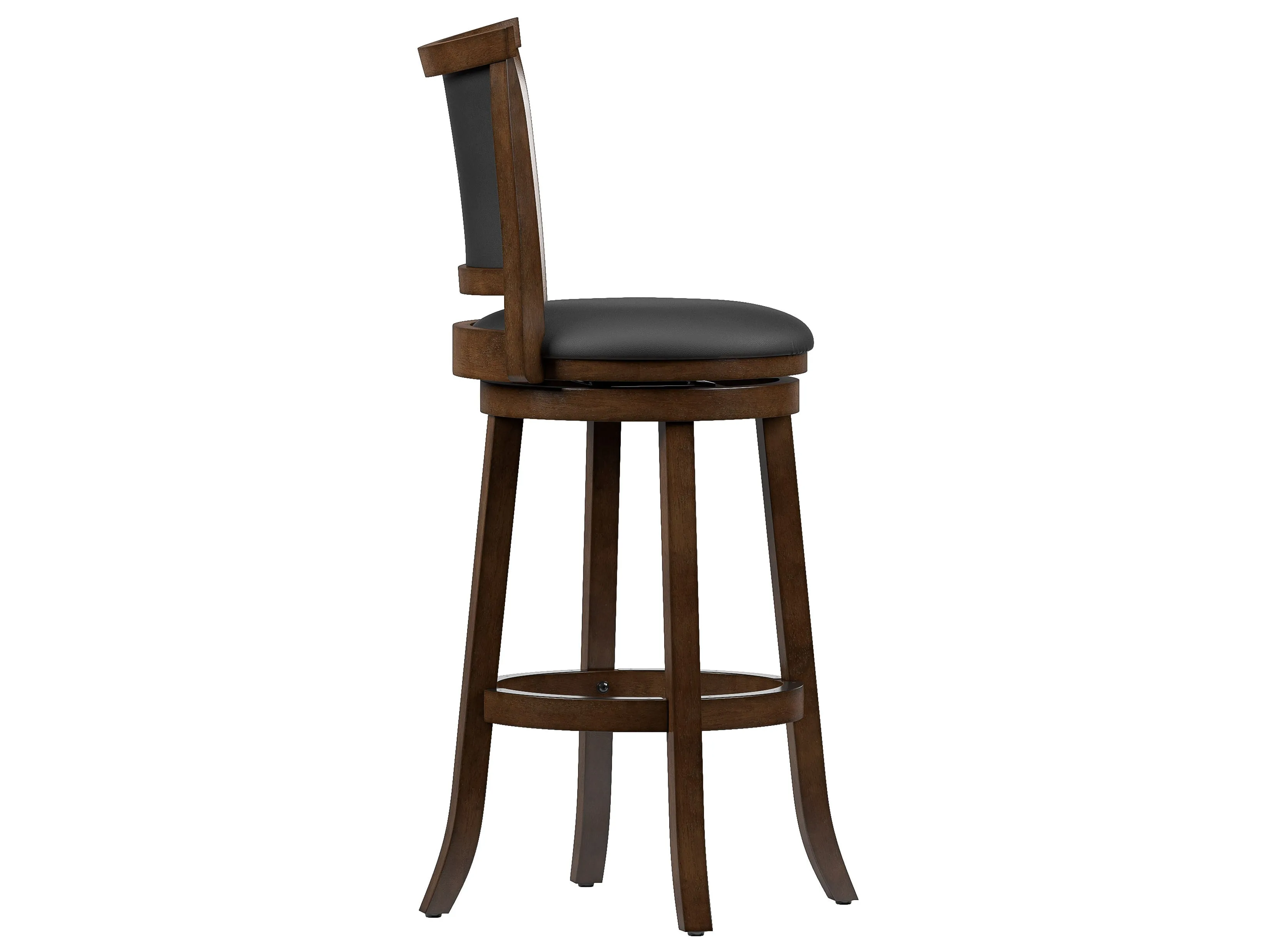 Black Bar Height Bar Stools, Set of 2