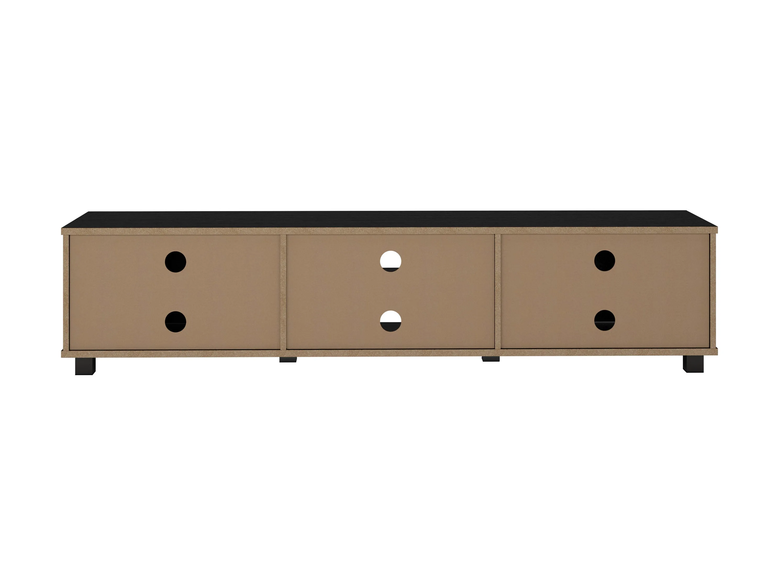 Black Modern TV Stand for TVs up to 85"