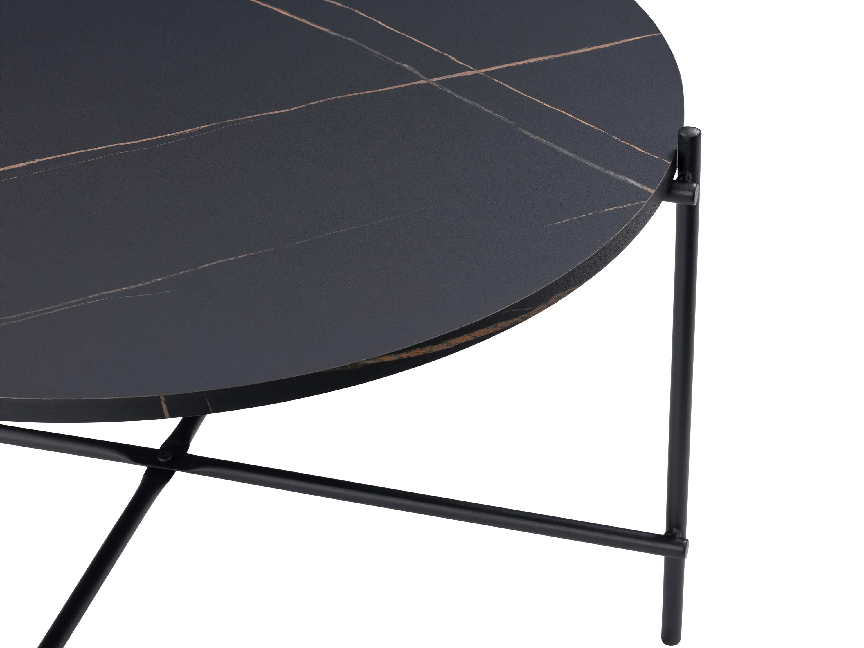 Black Round Coffee Table