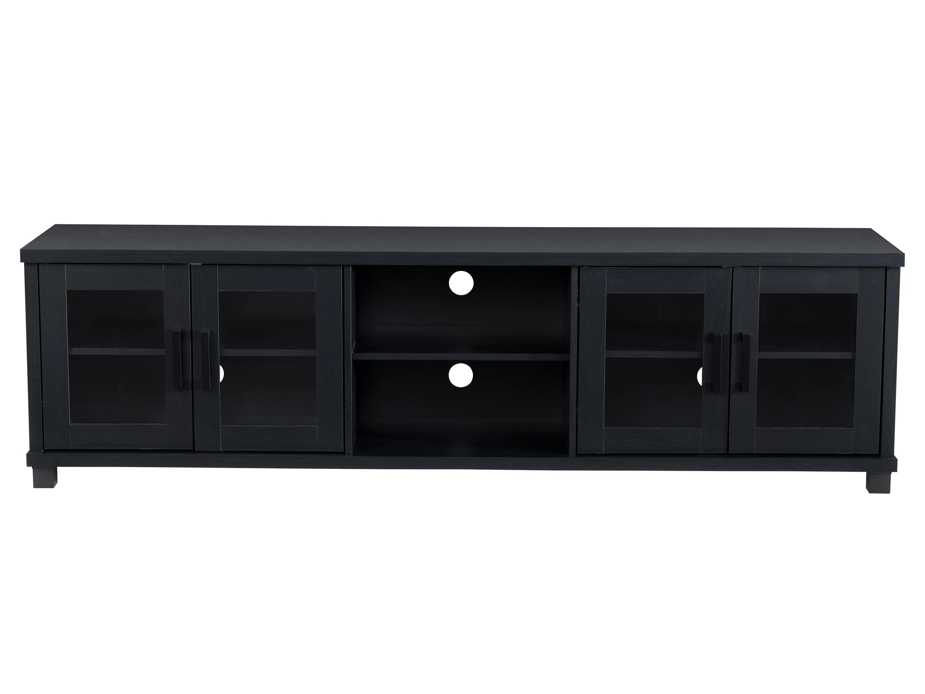 Black TV Bench for TVs up to 95 Inches