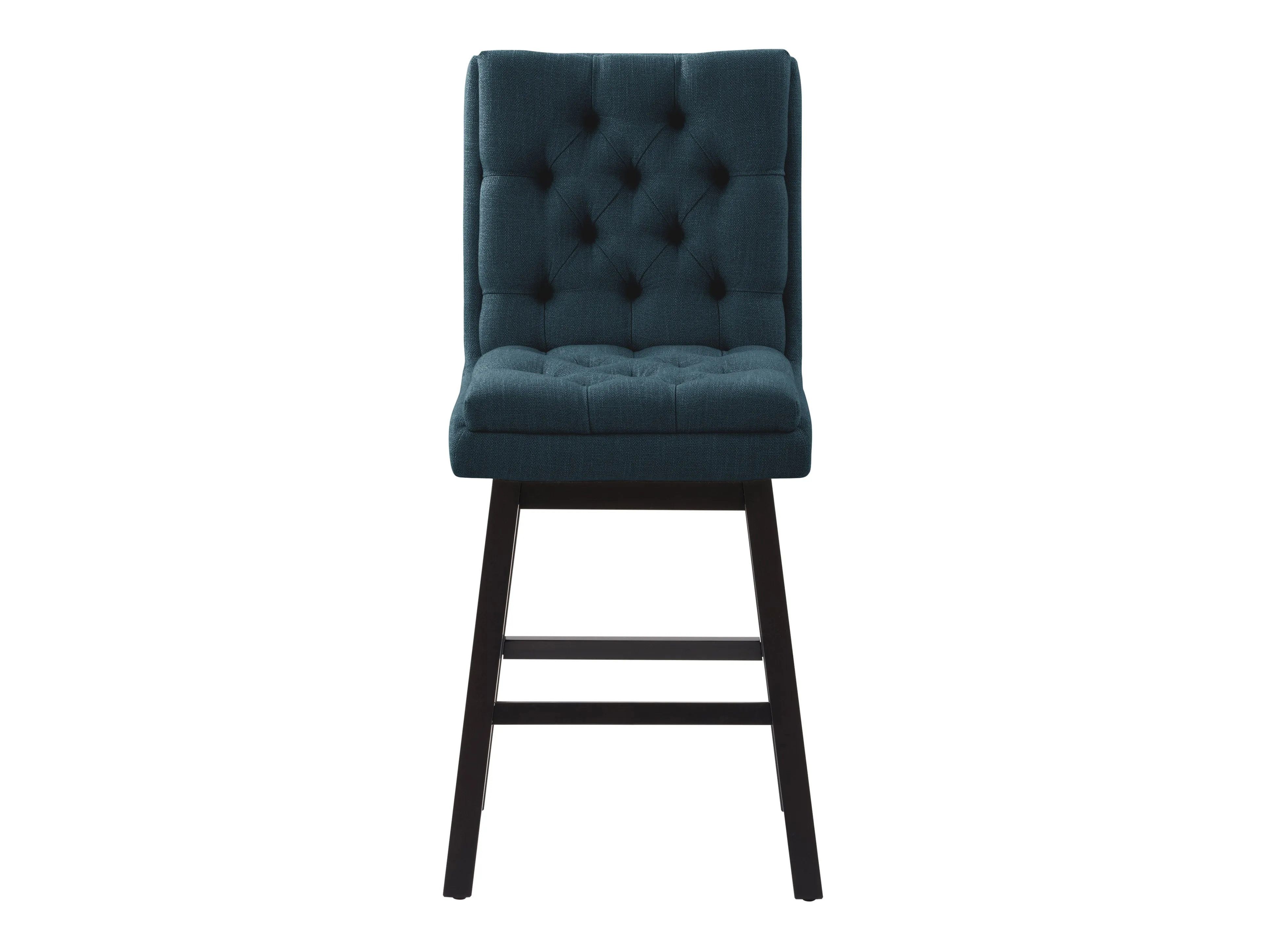 Blue Button Tufted Bar Stools