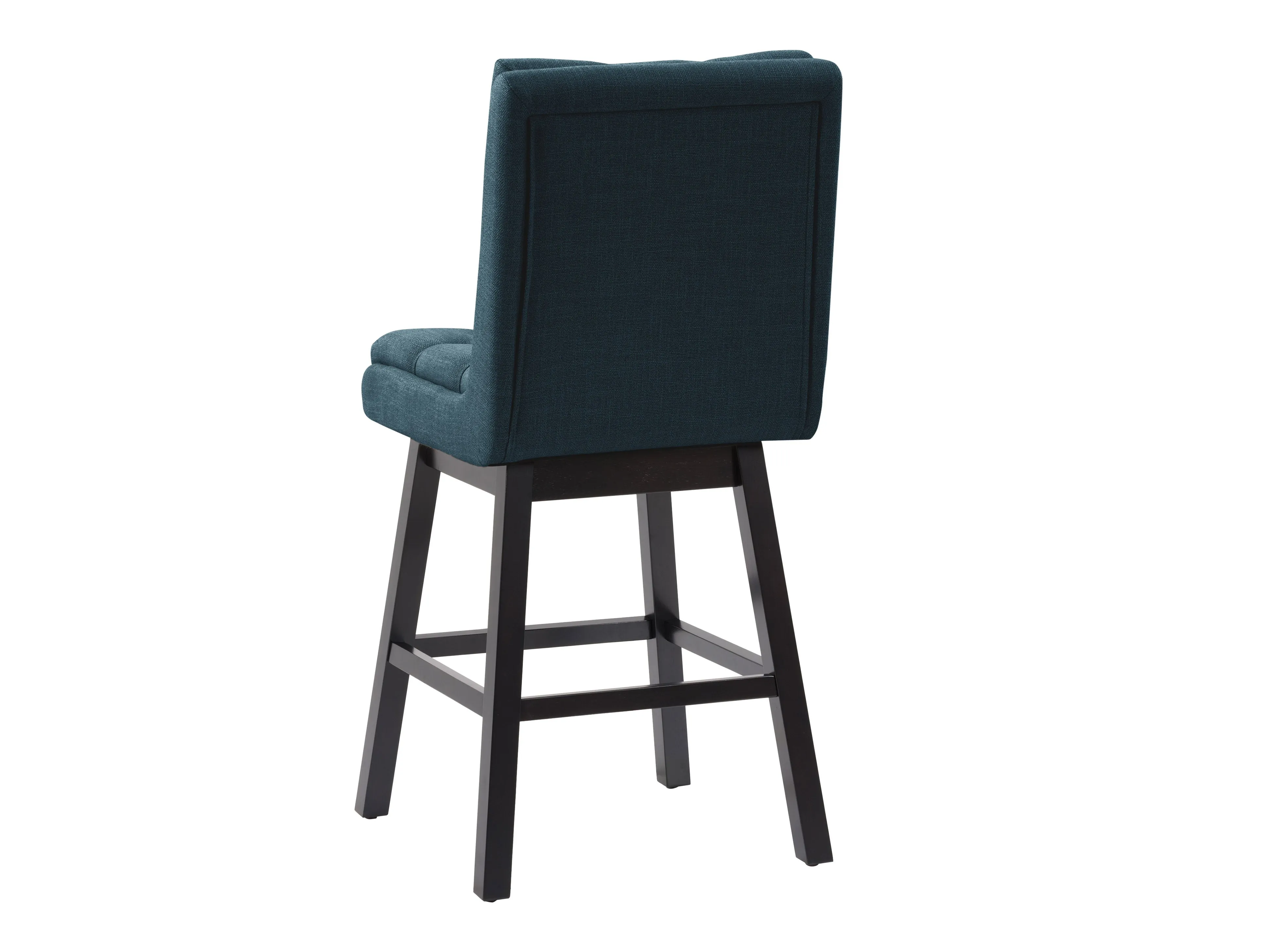 Blue Button Tufted Bar Stools