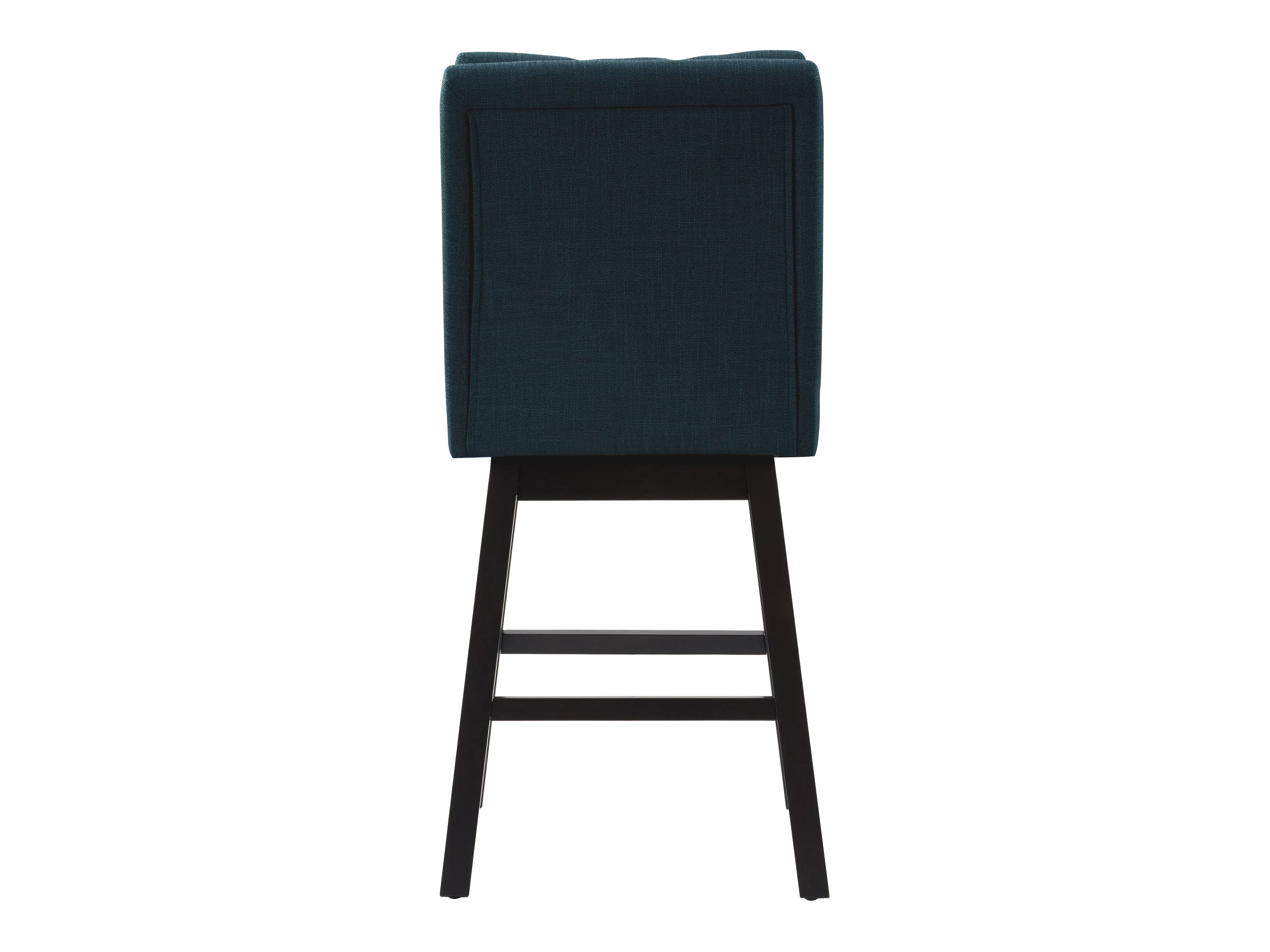 Blue Button Tufted Bar Stools