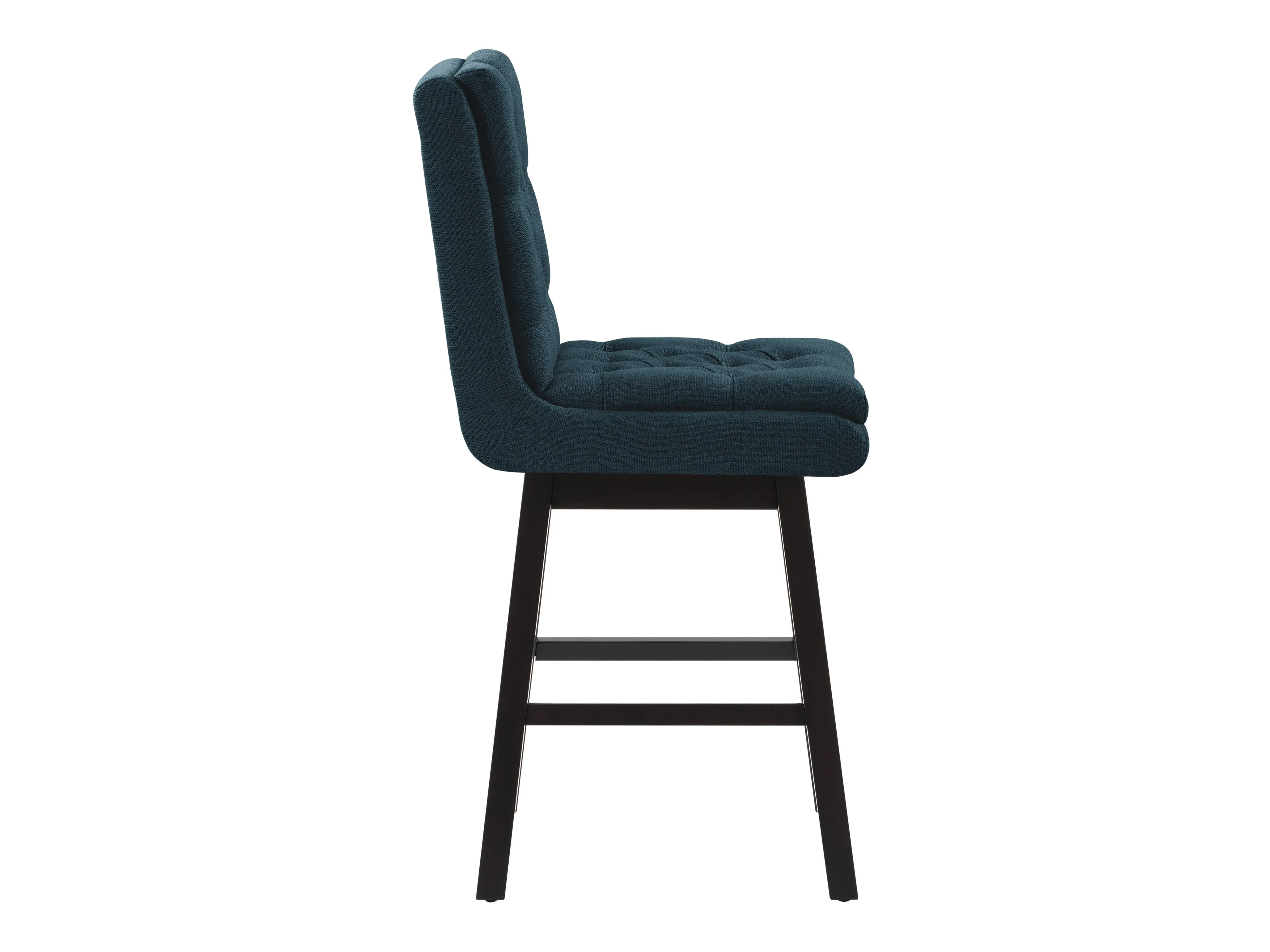 Blue Button Tufted Bar Stools