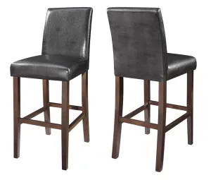 Bolt-Zero Bar Stools Dark Brown And Cappuccino (Set Of 2) -130060