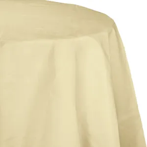 Bulk Ivory Round Paper Table Covers 82 inch (12 per Case)