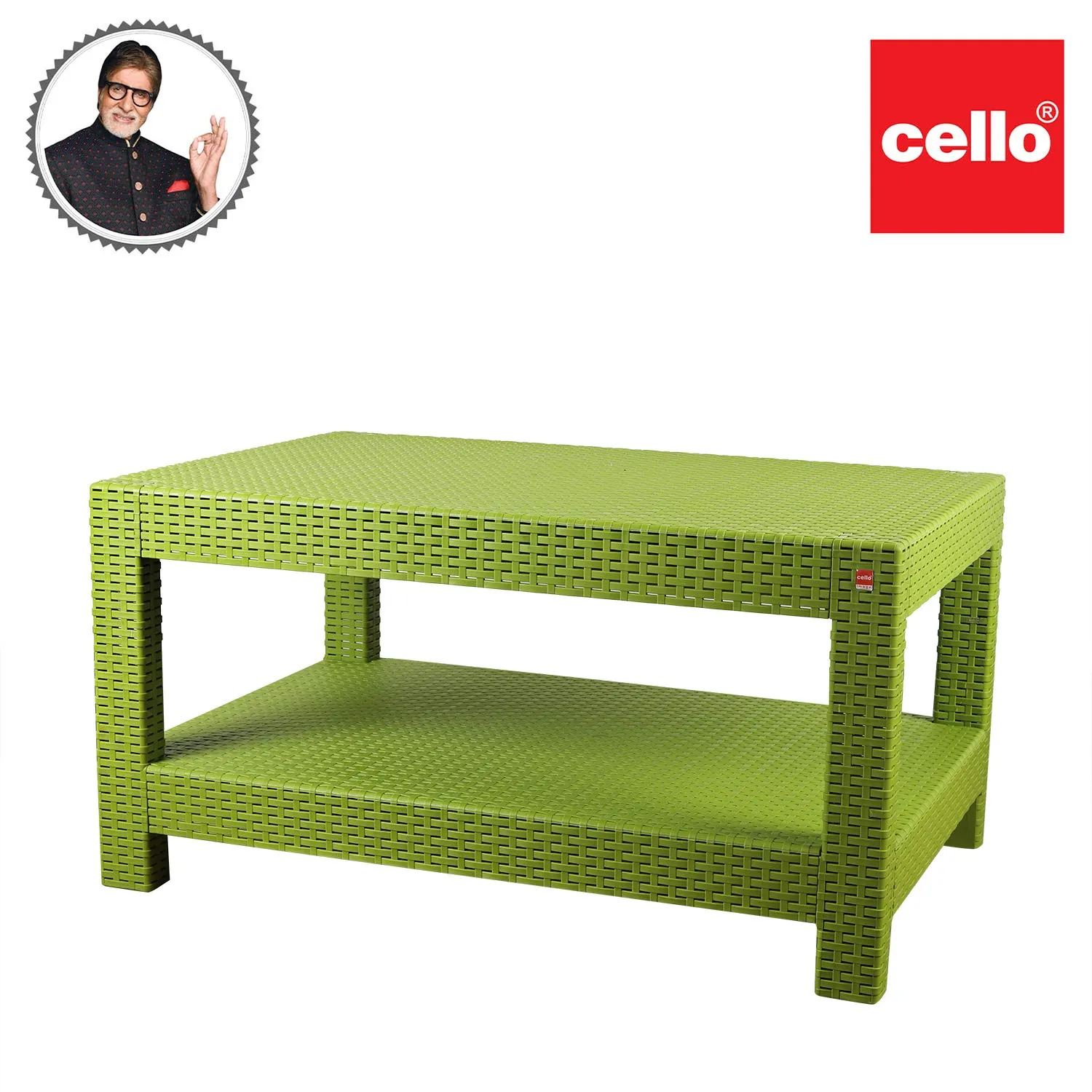 Cello Awesome Plastic Center Table, Green