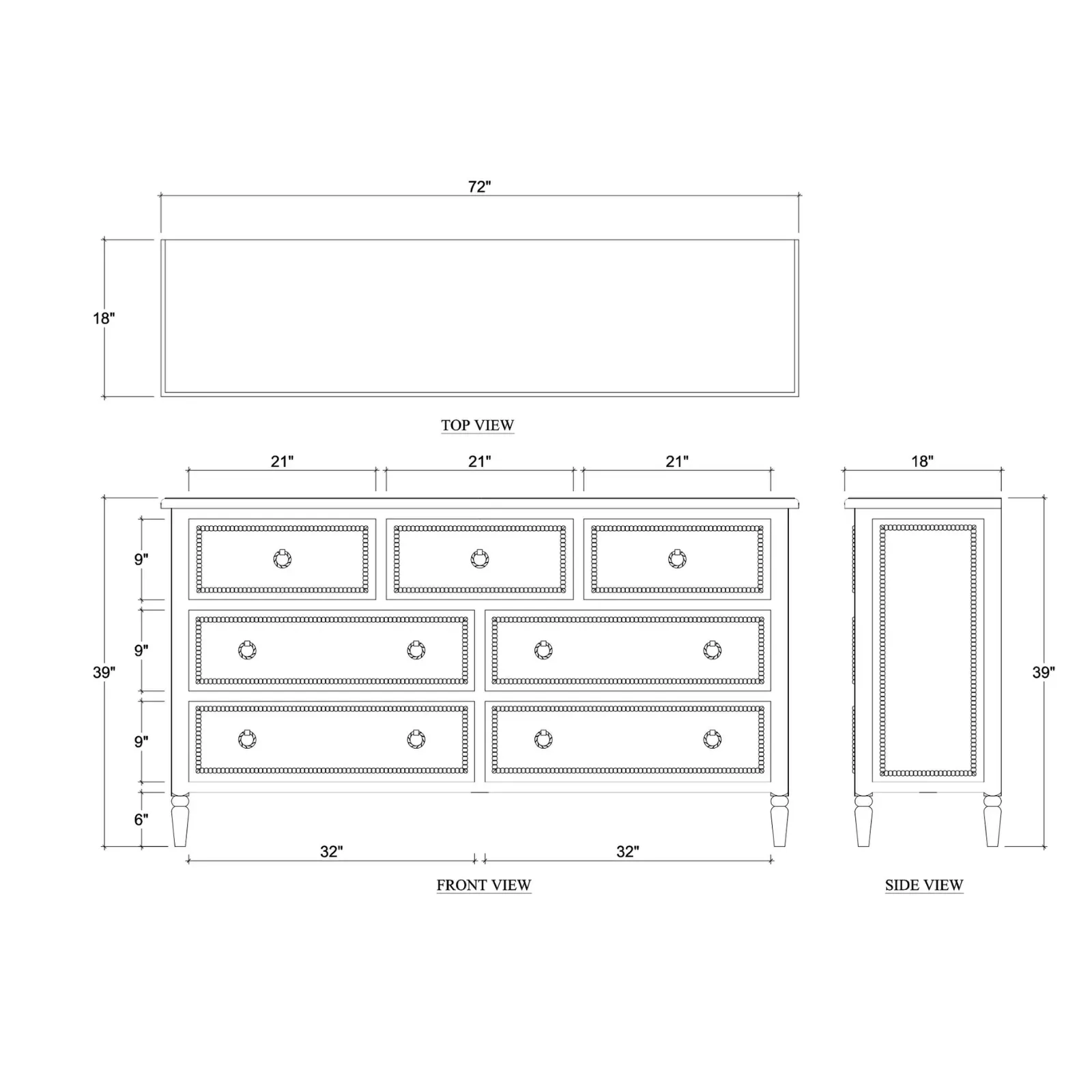 Colin 7 Drawer Dresser