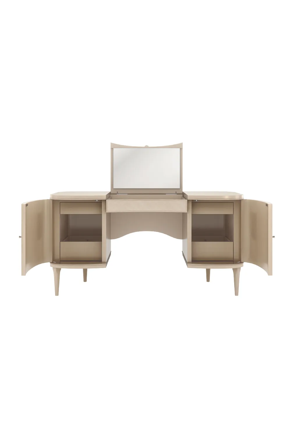 Cream Modern Vanity Table | Caracole Fancy Me