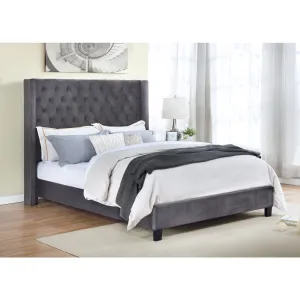 Deirdre Modern Winged Headboard King Bed