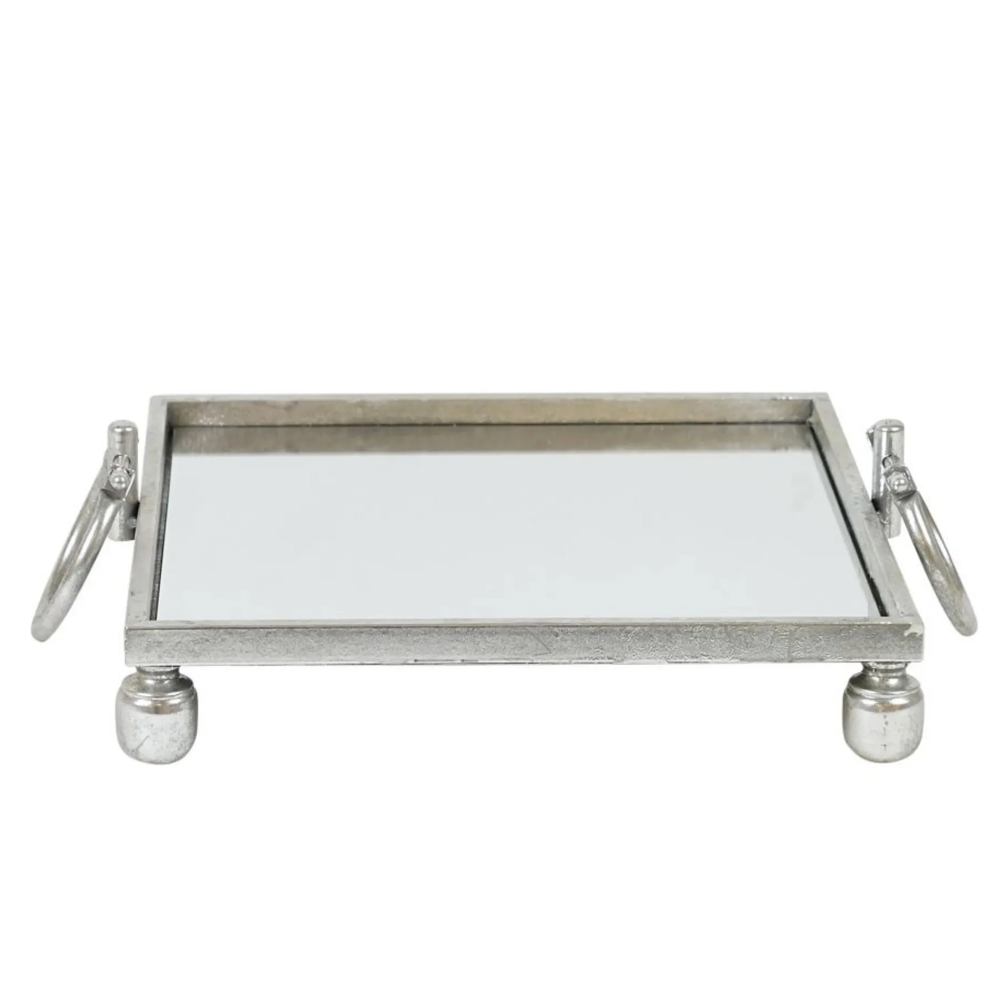 Dover Silver Mirror Tray Square