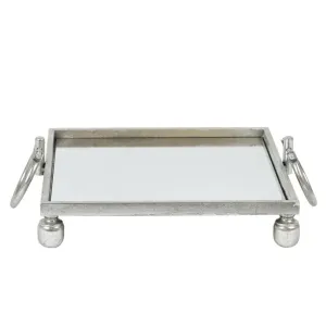 Dover Silver Mirror Tray Square