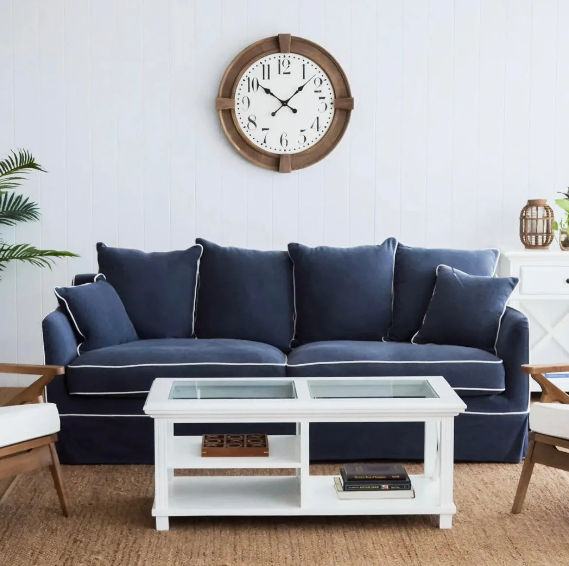 East Hampton Navy 3 Seater Sofa