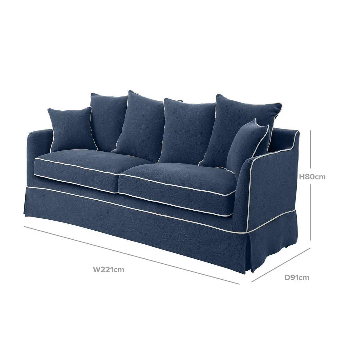 East Hampton Navy 3 Seater Sofa