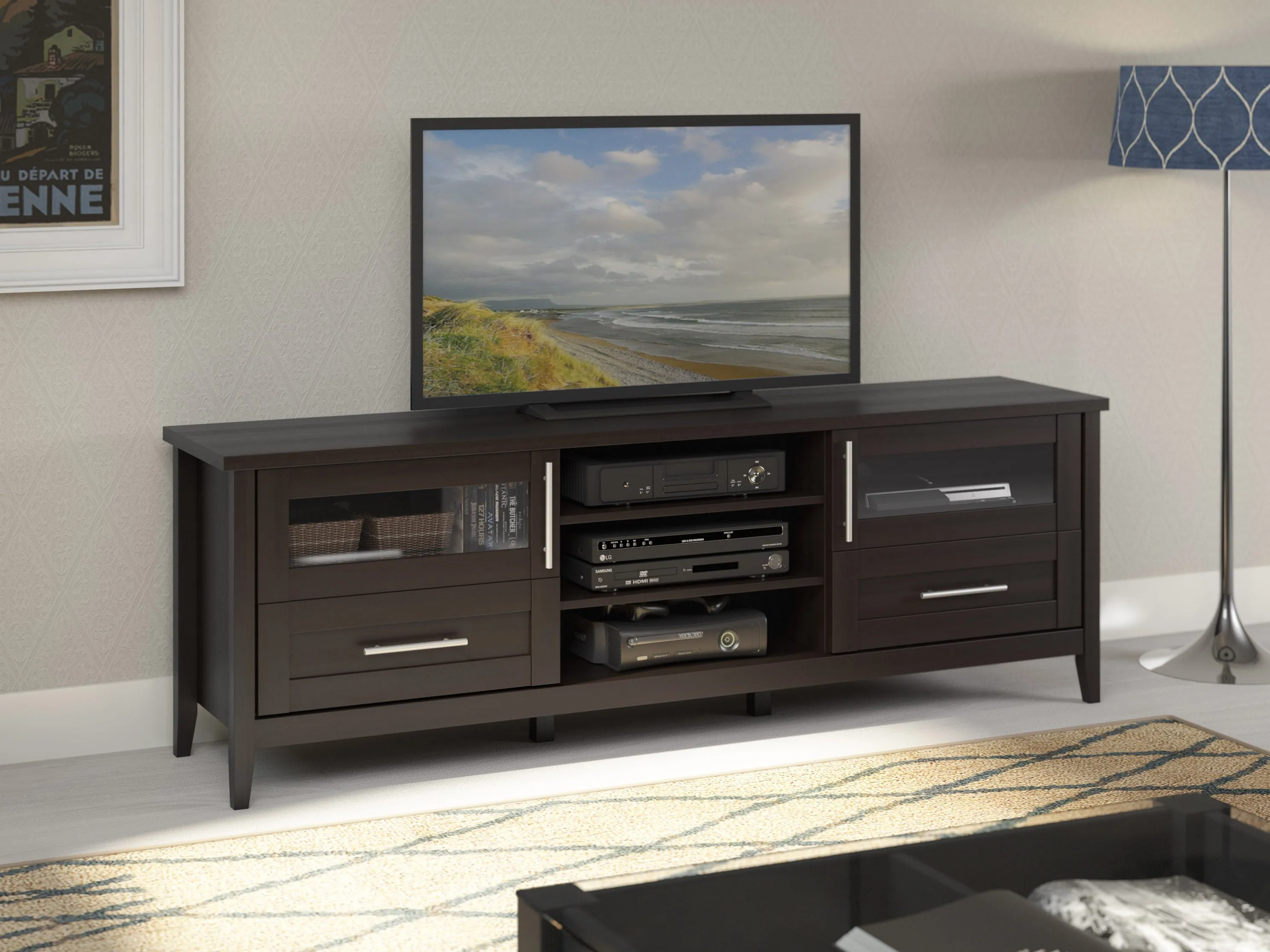 Extra Wide TV Stand, TVs up to 85"