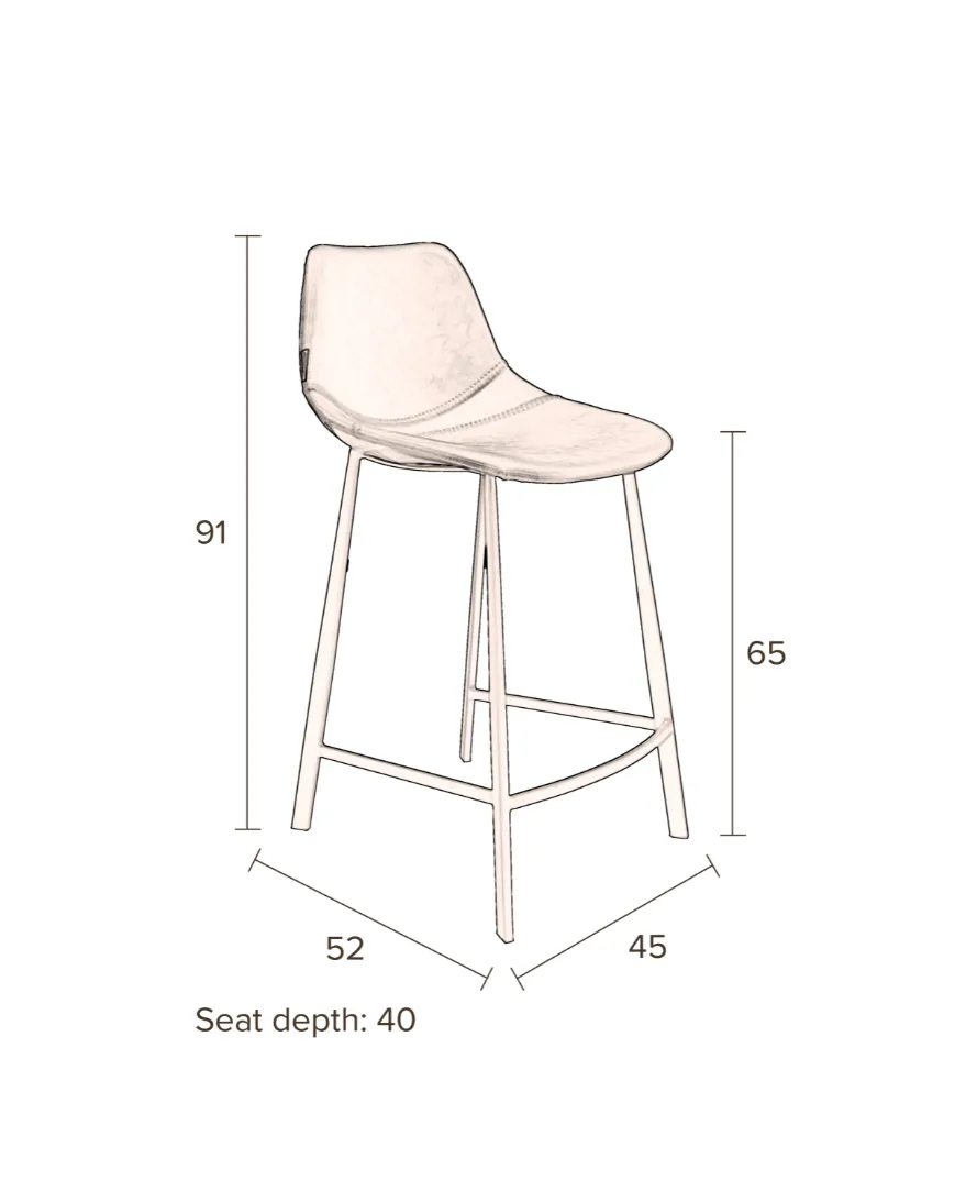 Franky Counter Stool by Dutchbone