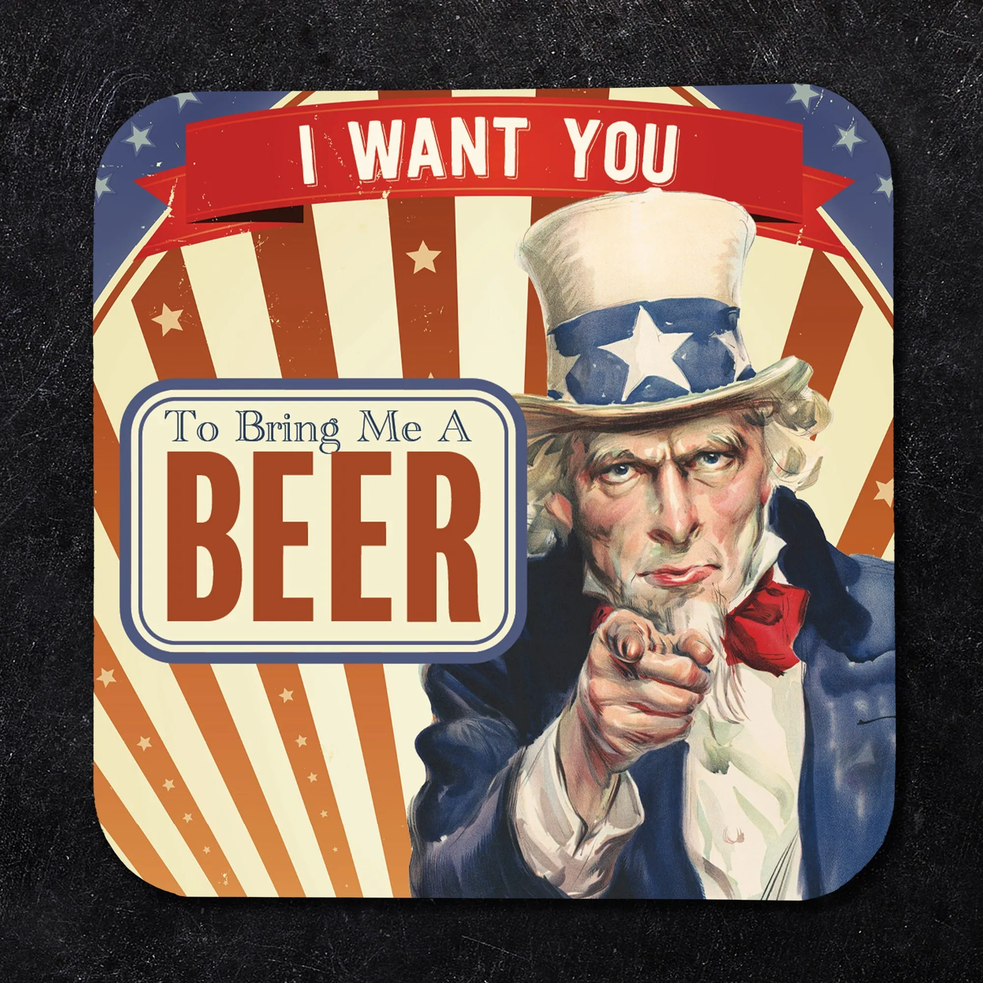 I Want You to Bring Me a Beer, Americana Coaster Set