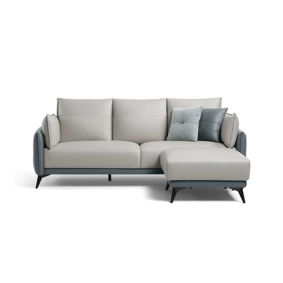 Italian 3-seater Minimalist Style Sofa with Ottoman