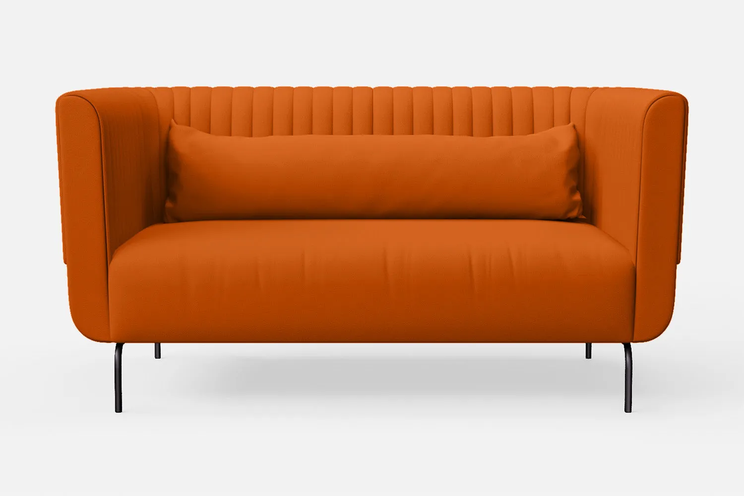 Jackson 2 Seater Sofa Orange Leather