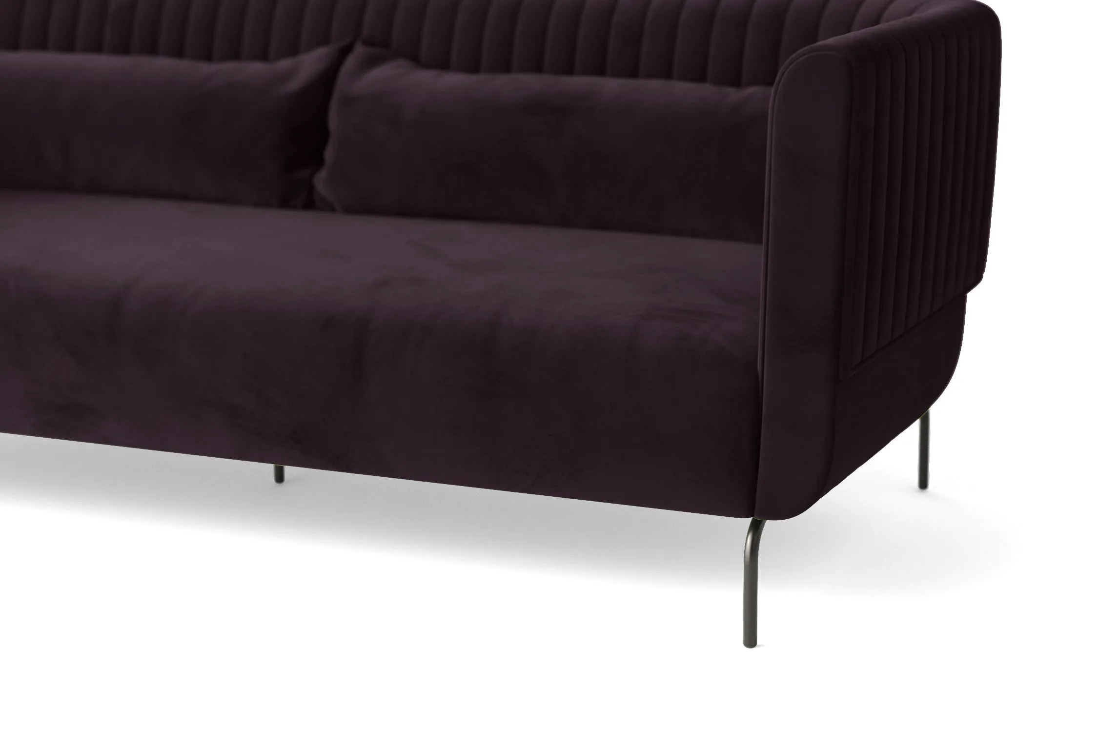 Jackson 2 Seater Sofa Purple Velvet