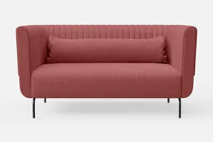 Jackson 2 Seater Sofa Rose Pink Linen Fabric