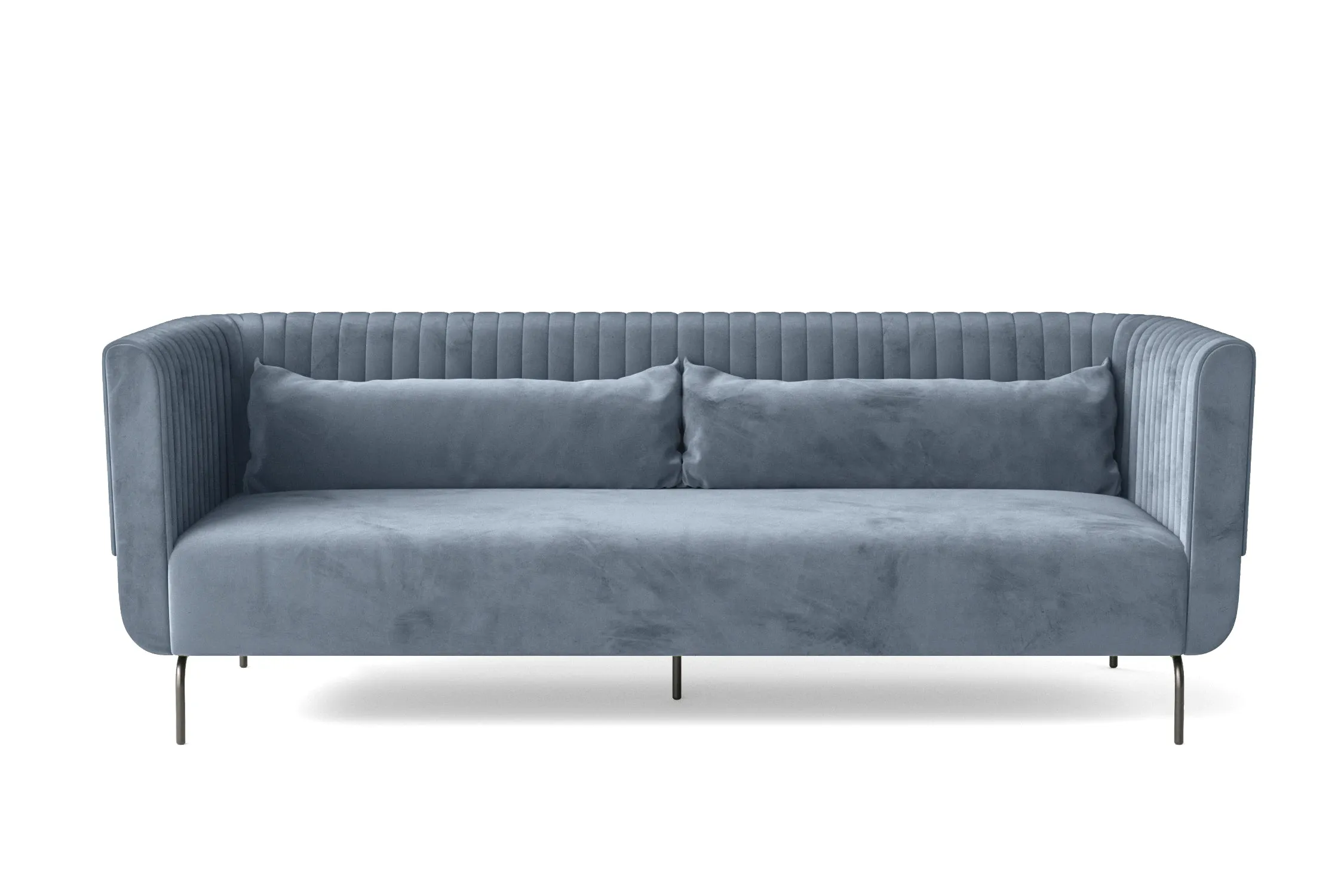 Jackson 3 Seater Sofa Baby Blue Velvet