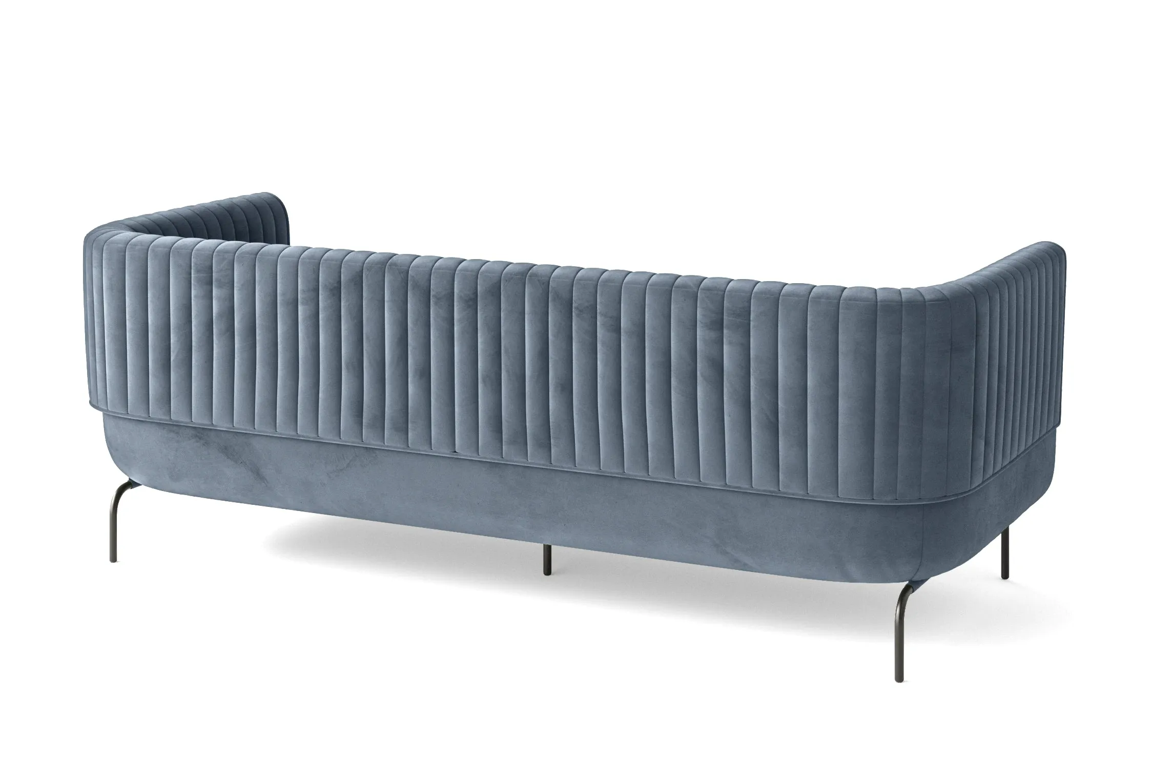 Jackson 3 Seater Sofa Baby Blue Velvet