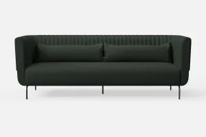 Jackson 3 Seater Sofa Green Leather